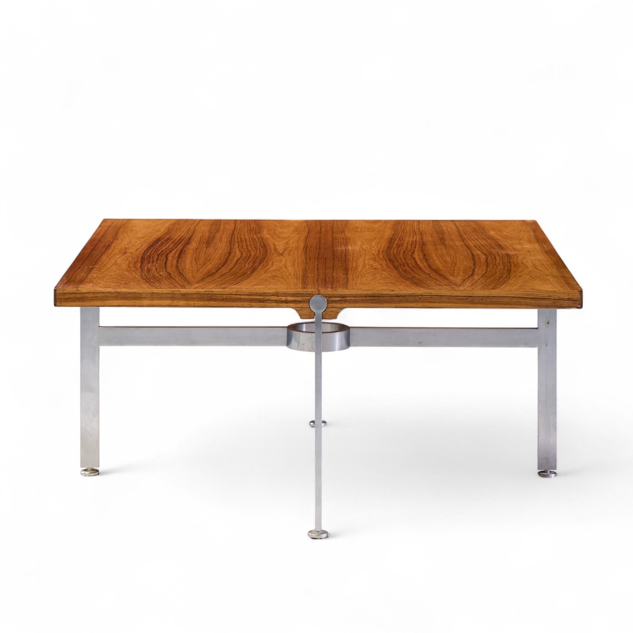 Illum Wikkelsø for Søren Willadsen Møbelfabrik Mid Century Rosewood Coffee Table

This coffee table measures: 29.5 wide x 29.5 deep x 14 inches high

Excellent Vintage Condition - Very Minor Surface Scratches on Top. Minor Wear on Top Edges. Table