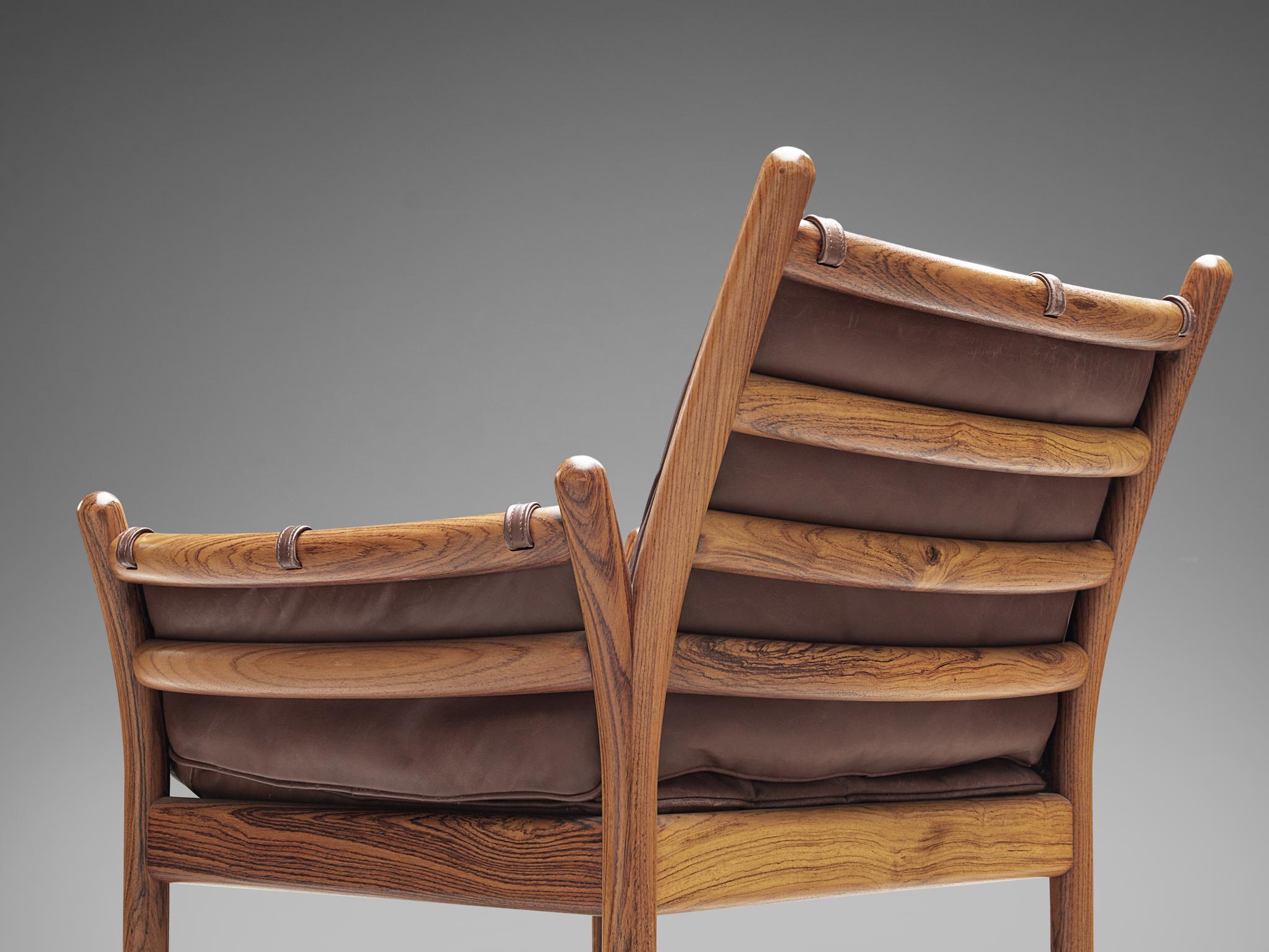 Leather Illum Wikkelsø 'Genius' Chairs