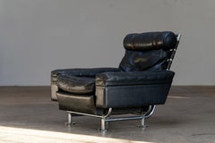 Illum Wikkelsø - Leather Lounge Chair Danish Design, 1960s