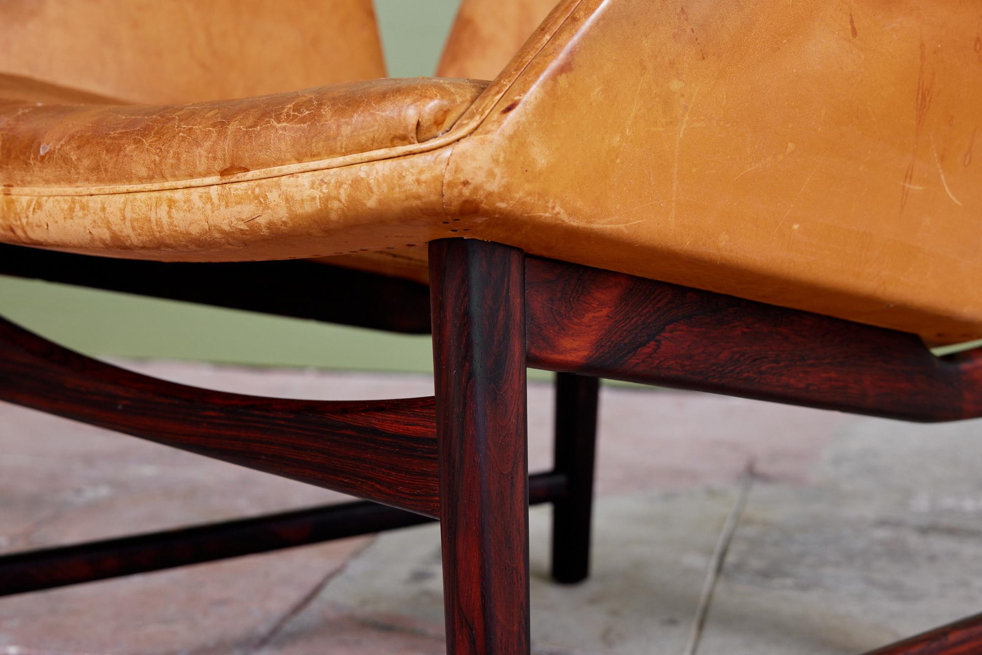 Illum Wikkelsø Leather Lounge Chair for Aarhus For Sale 10