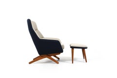 Sillón Illum Wikkelsø diseñado por Mikael Laursen, década de los 60 / ¡Retoque de tapizado nuevo!
