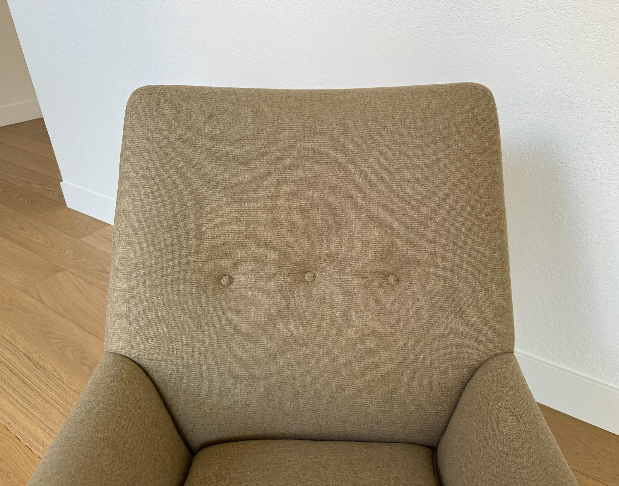 Illum Wikkelsø Lounge Chair & Ottoman for A. Mikael Laursen & Søn, Denmark, 60's 6