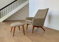 Illum Wikkelsø Lounge Chair & Ottoman for A. Mikael Laursen & Søn, Denmark, 60's