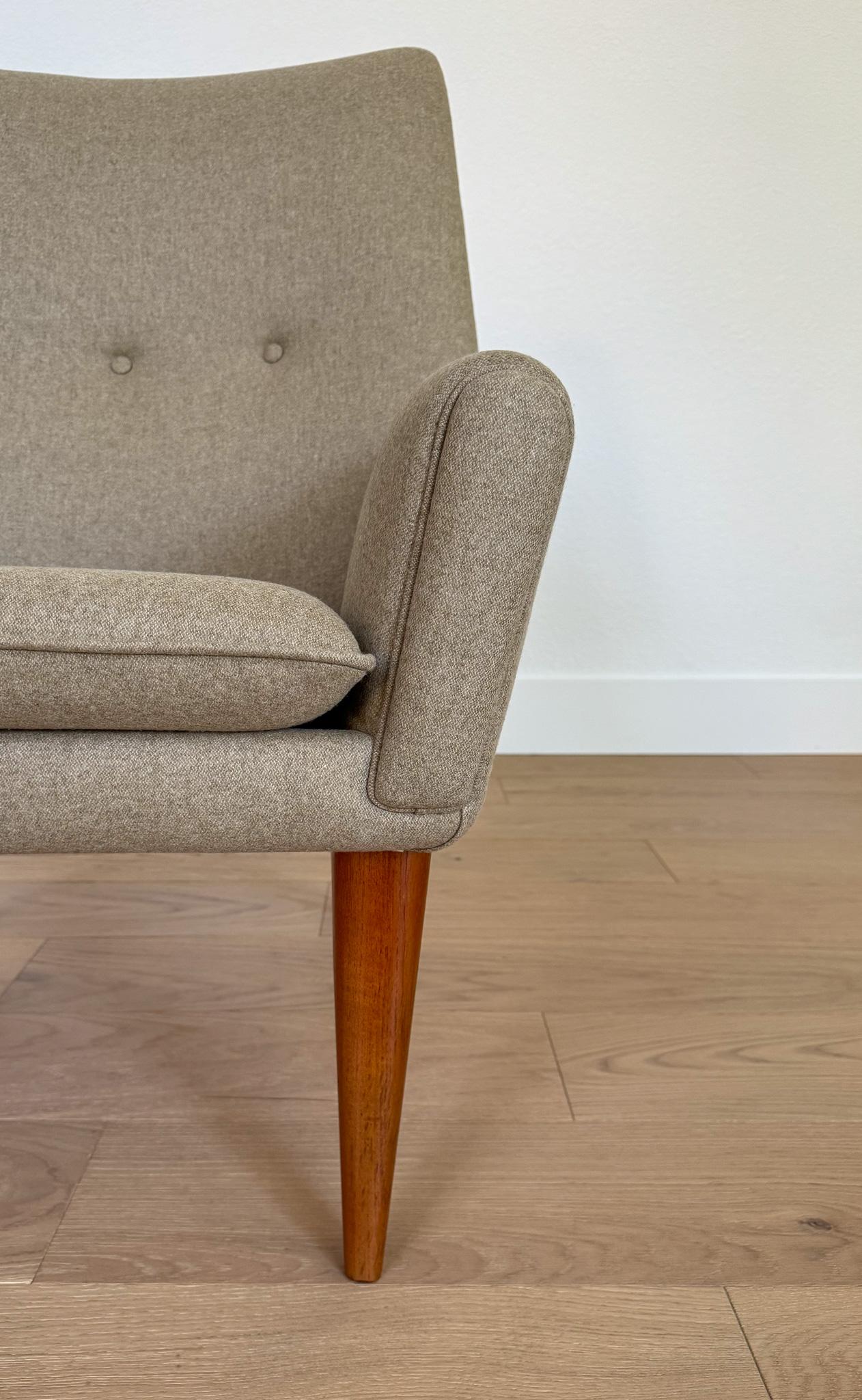 Illum Wikkelsø Lounge Chair & Ottoman for A. Mikael Laursen & Søn, Denmark, 60's 2
