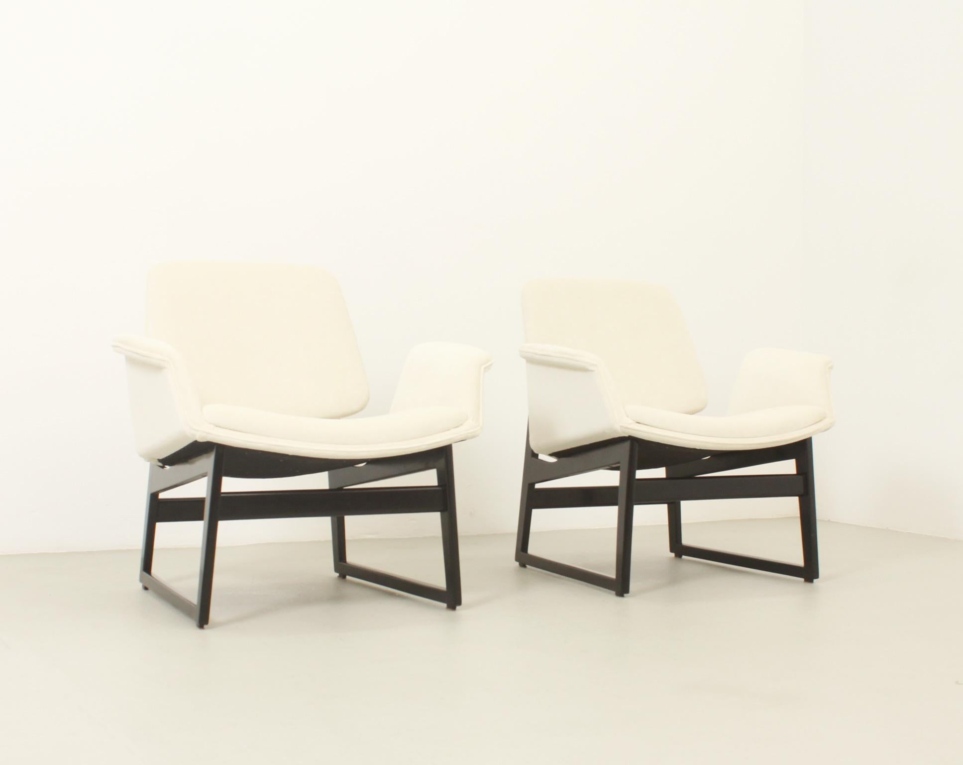 Illum Wikkelsø Lounge Chairs for Arflex, Italy, 1960 In Good Condition For Sale In Barcelona, ES