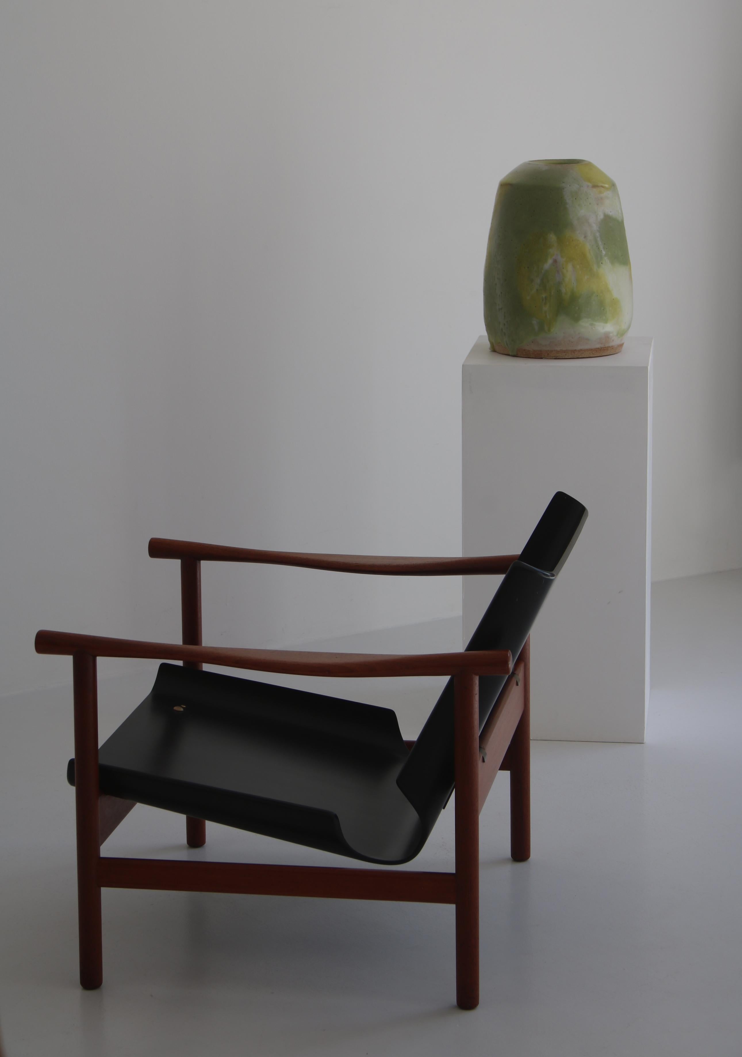 Illum Wikkelsø Lounge Chairs in Teak & Wool Cushions Model 