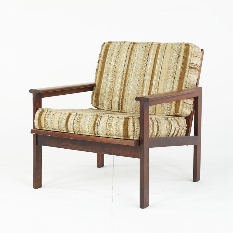 Mid-Century Modern Illum Wikkelsø Mid Century Rosewood Lounge Chair For Sale