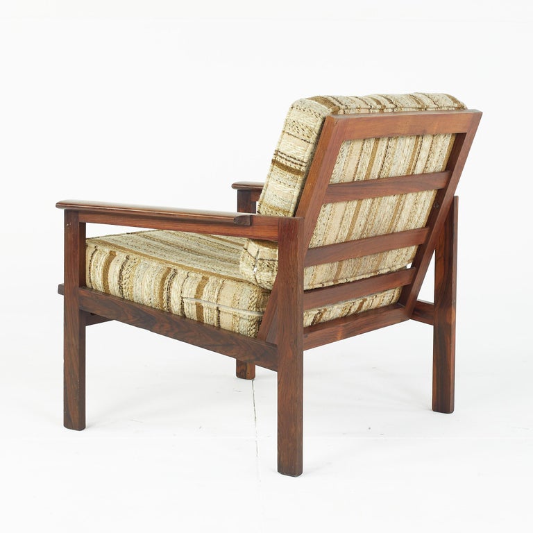 Late 20th Century Illum Wikkelsø Mid Century Rosewood Lounge Chair For Sale