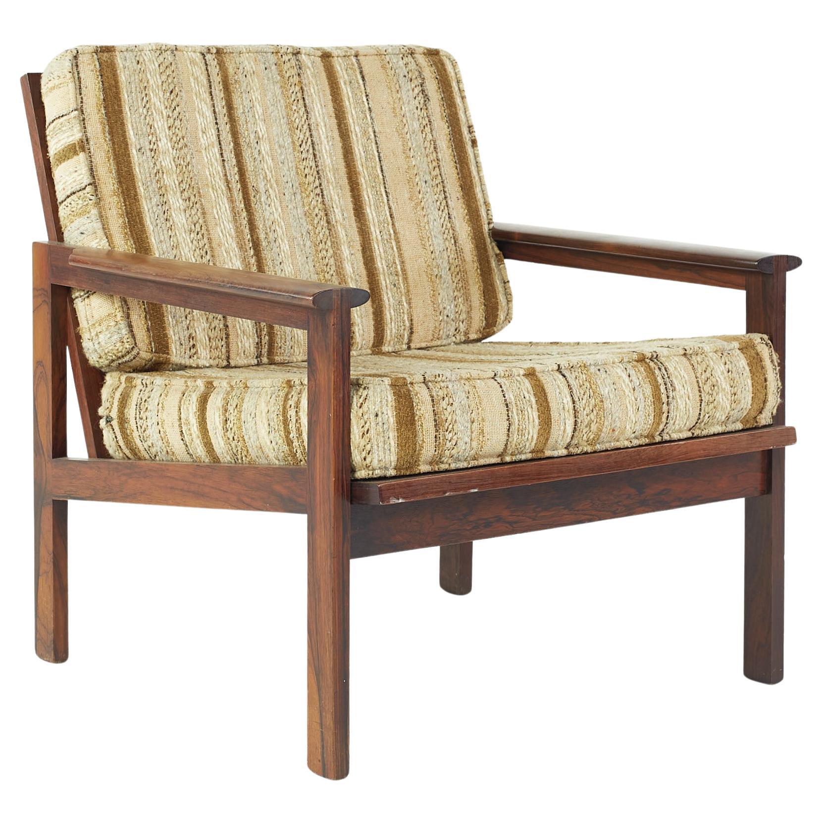 SOLD 04/24/24 Illum Wikkelsø Mid Century Rosewood Lounge Chair