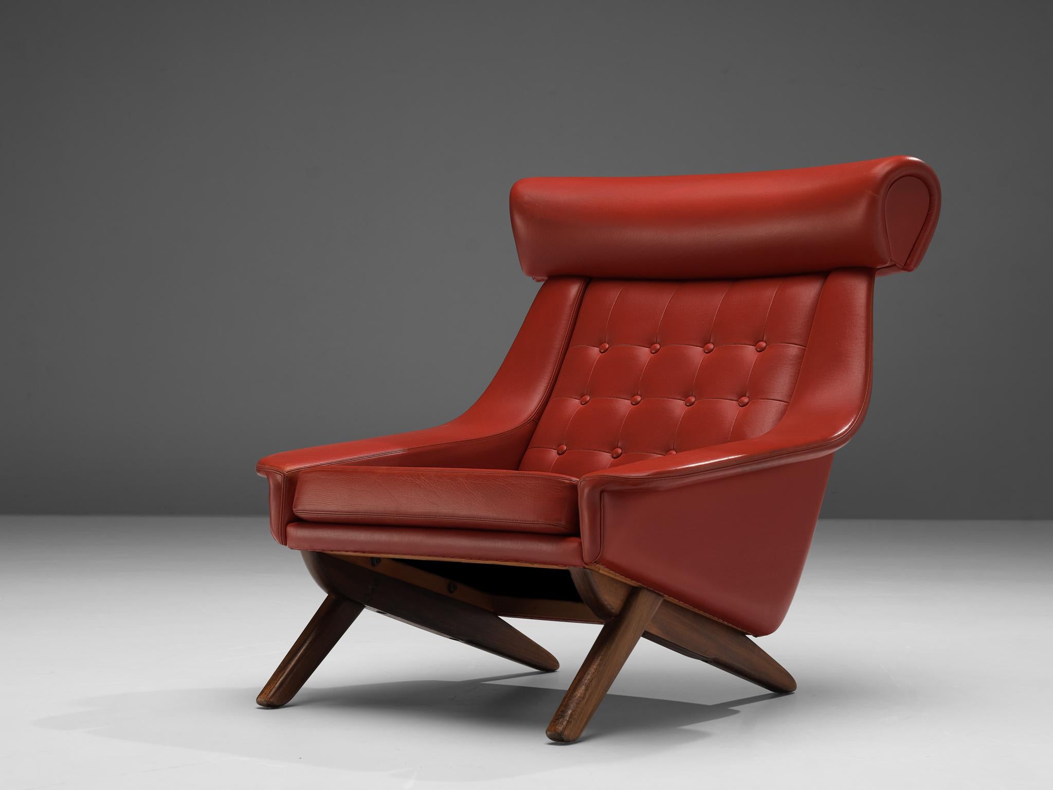 red leather chairs