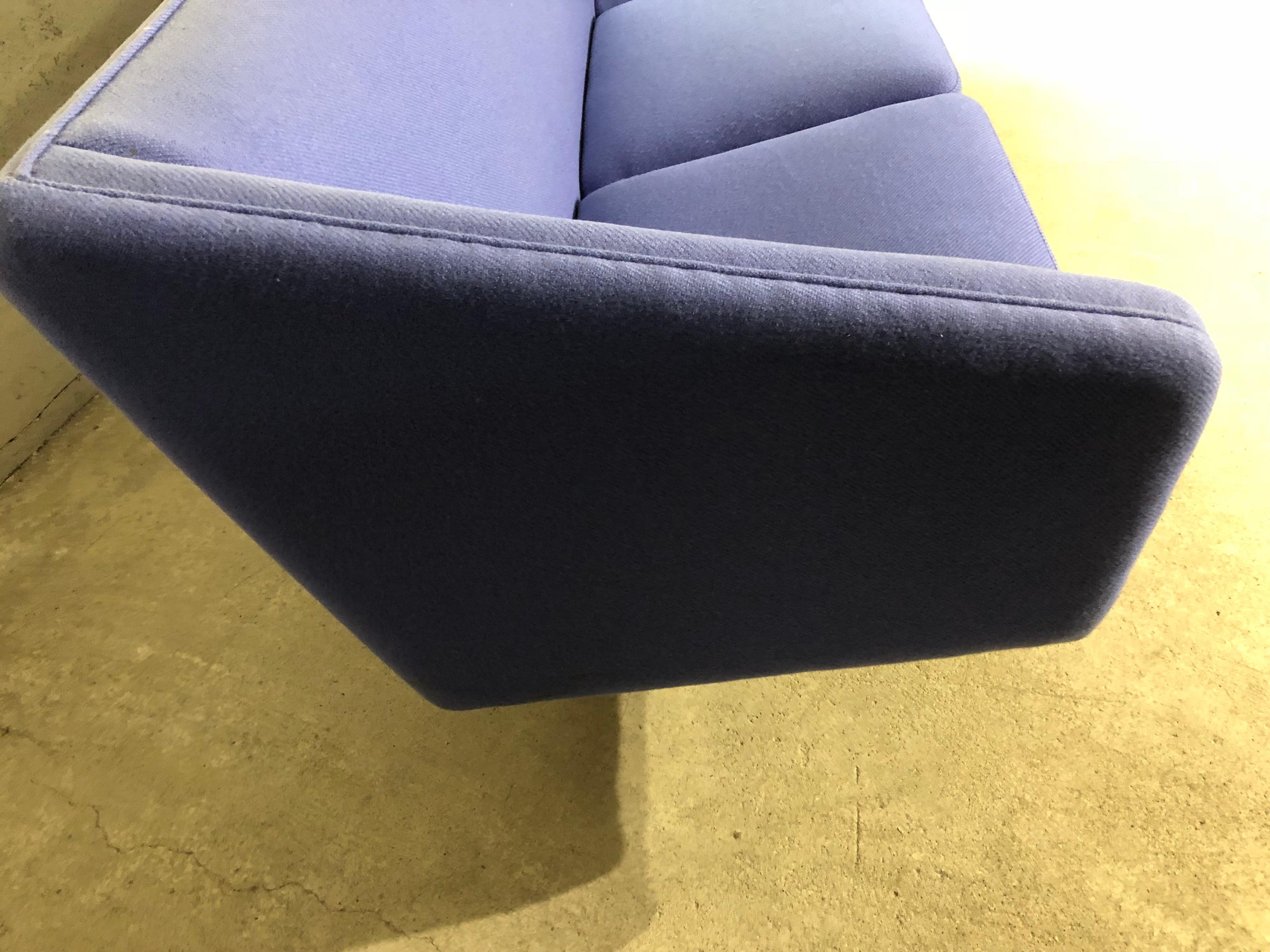 Illum Wikkelsø ML-90 Blue Sofa, by A. Mikael Laursen Danish Mid-Century Modern For Sale 2