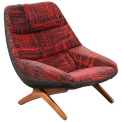 Illum Wikkelsø ML91 Danish Modern Highback Lounge Chair in Oak