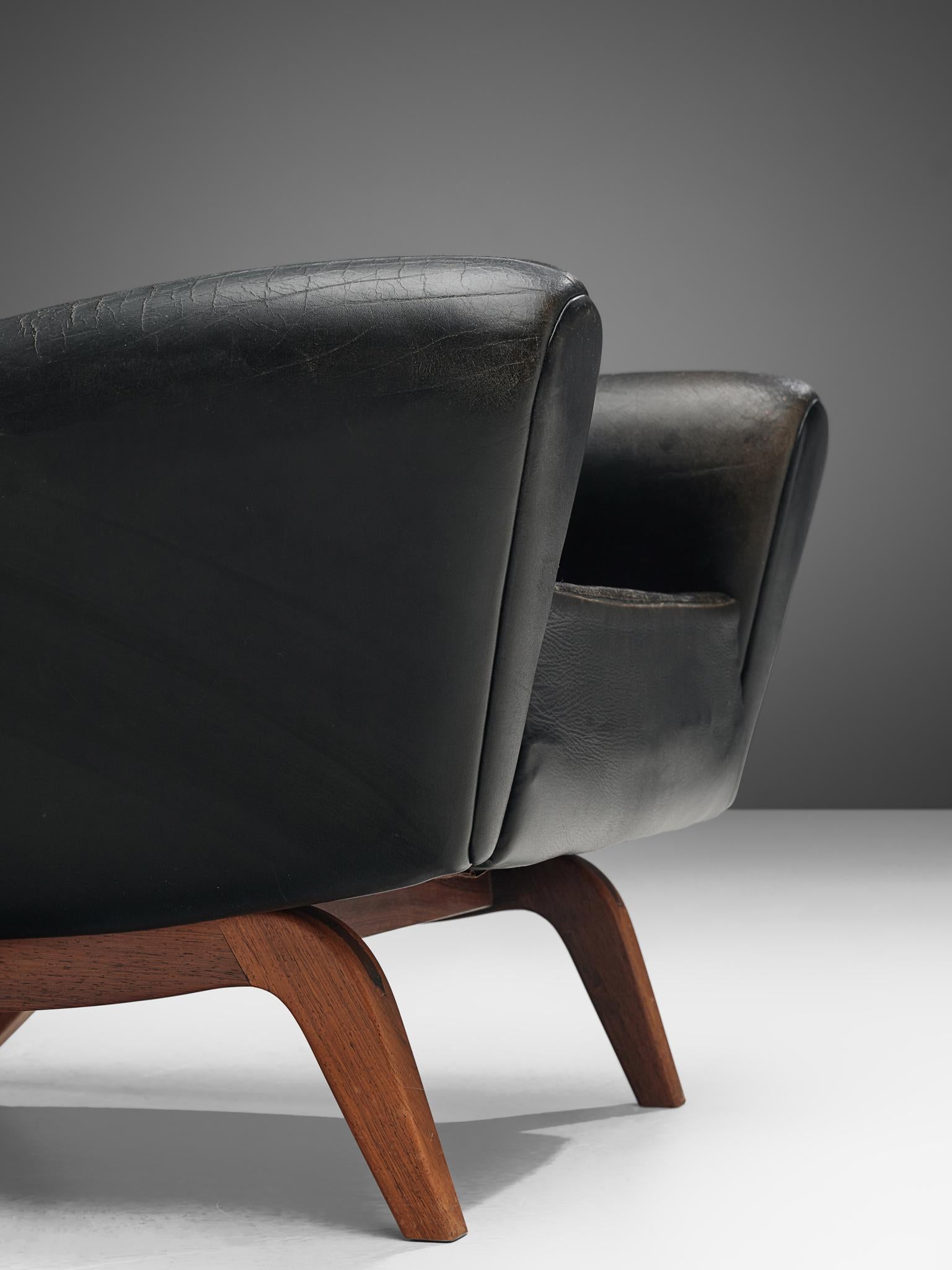 Illum Wikkelsø Original Leather Lounge Chair 2