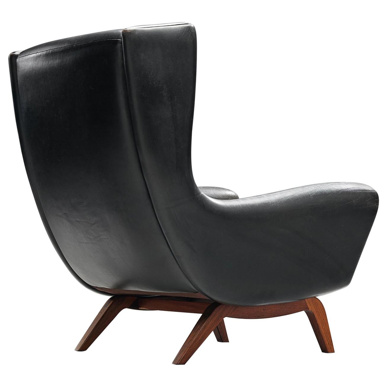 Illum Wikkelsø Original Leather Lounge Chair