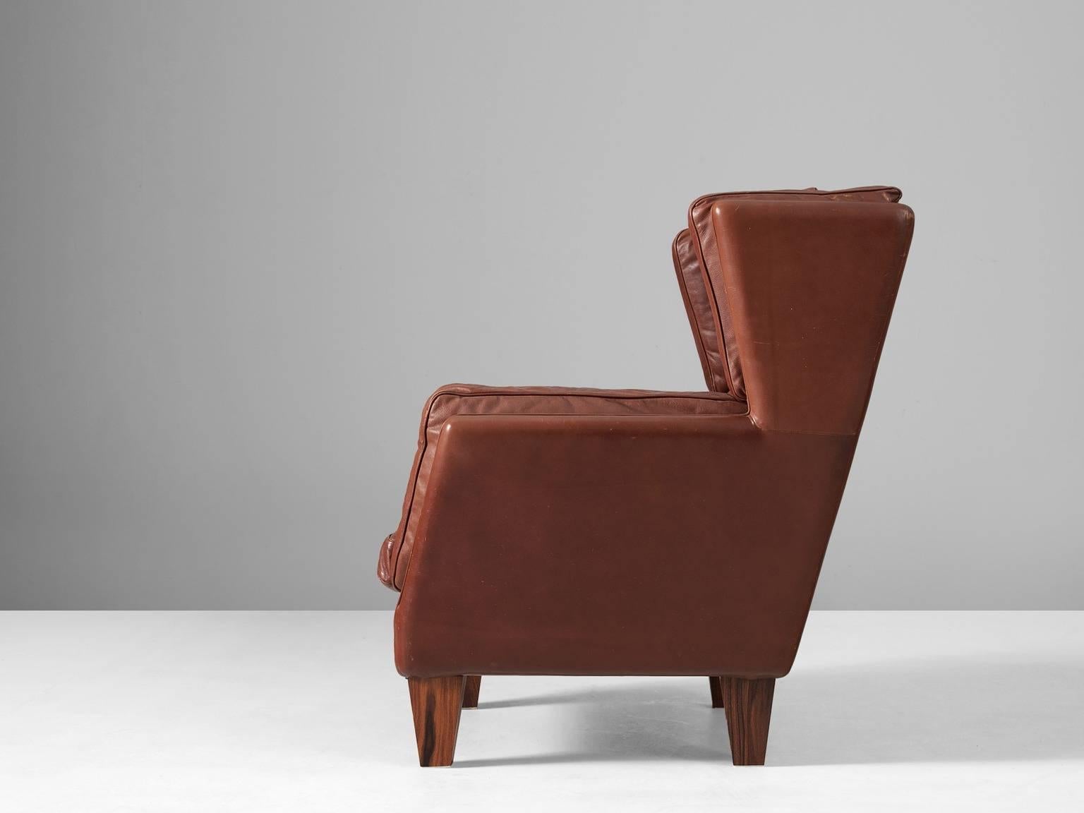 Scandinavian Modern Illum Wikkelsø Rare Lounge Chair