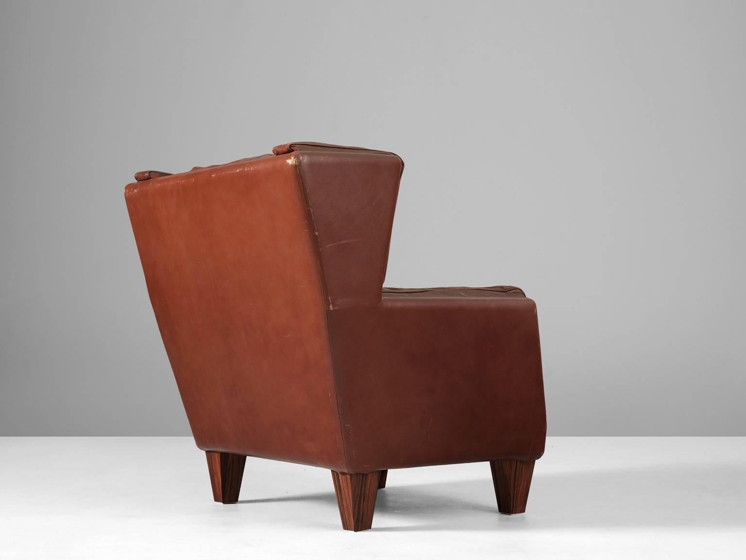 Danish Illum Wikkelsø Rare Lounge Chair