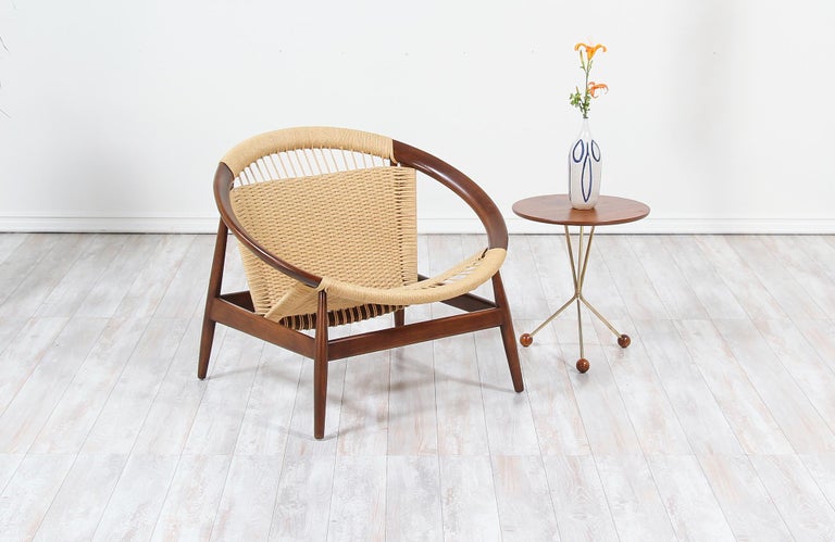 Illum Wikkelso Ringstol Rope Chair For Niels Eilersen For Sale