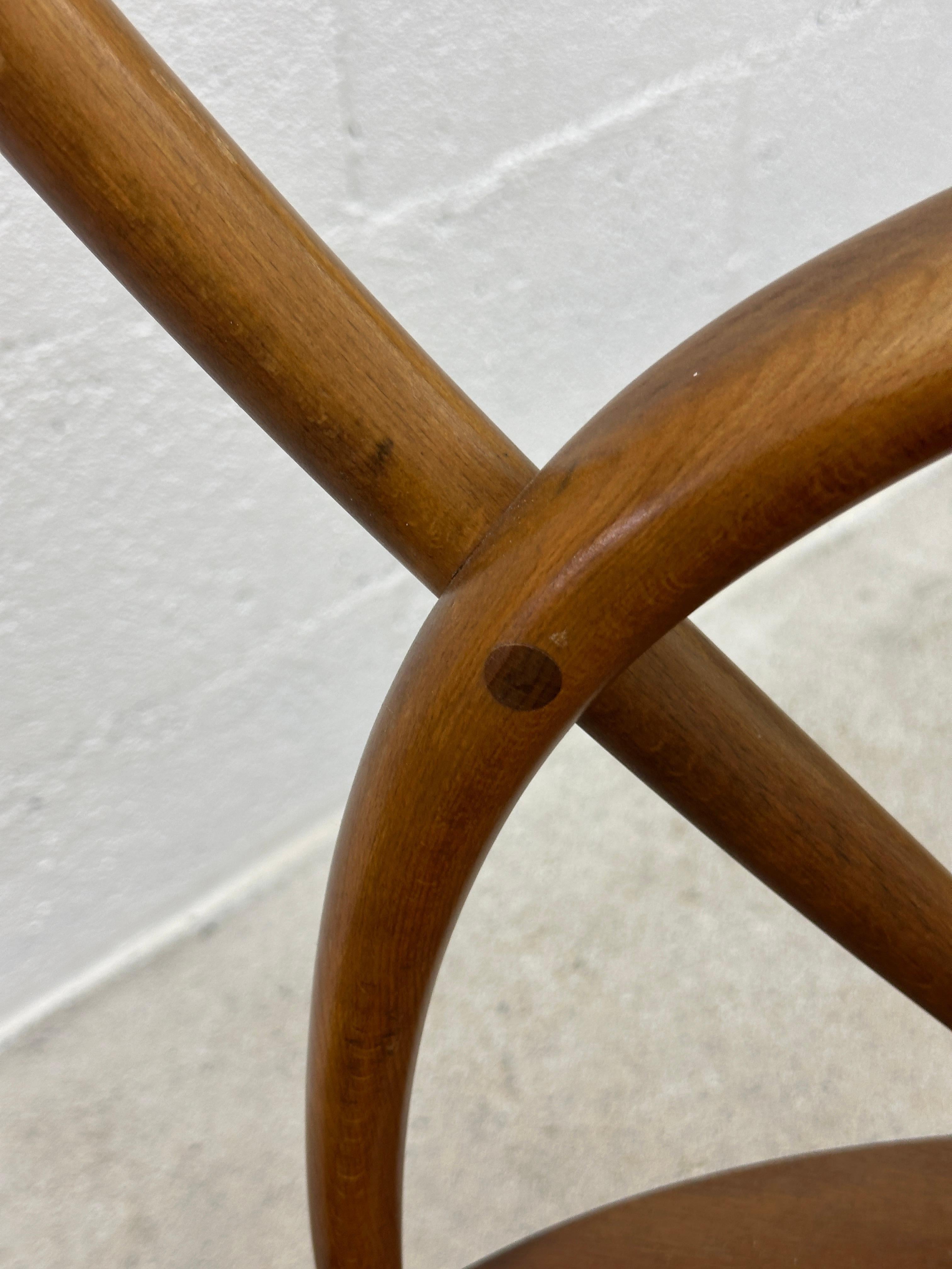 Illum Wikkelsø Rocking Chair « IW3 » for Niels Eilersen 1960 In Good Condition For Sale In Genève, GE