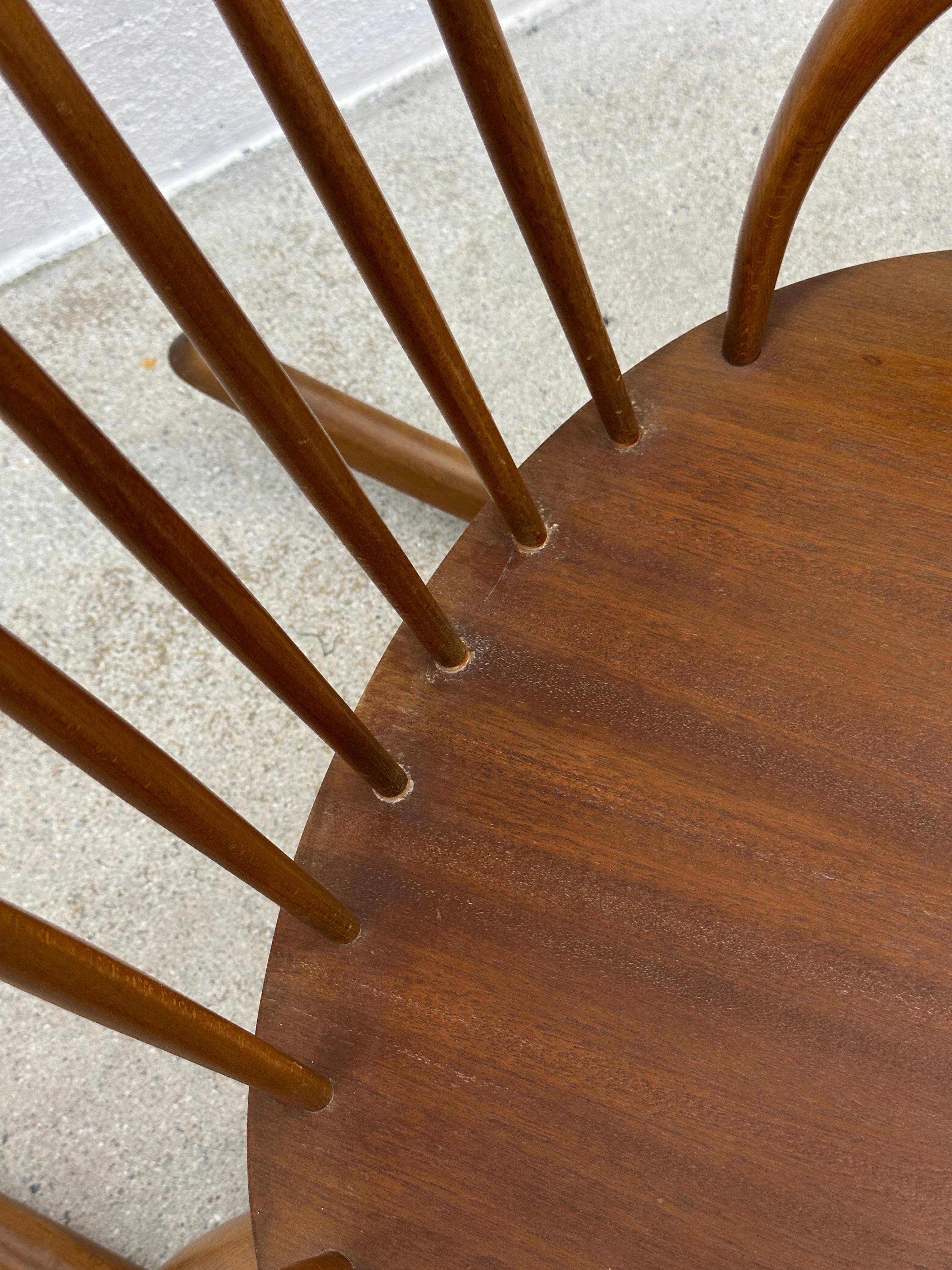 Mid-20th Century Illum Wikkelsø Rocking Chair « IW3 » for Niels Eilersen 1960 For Sale