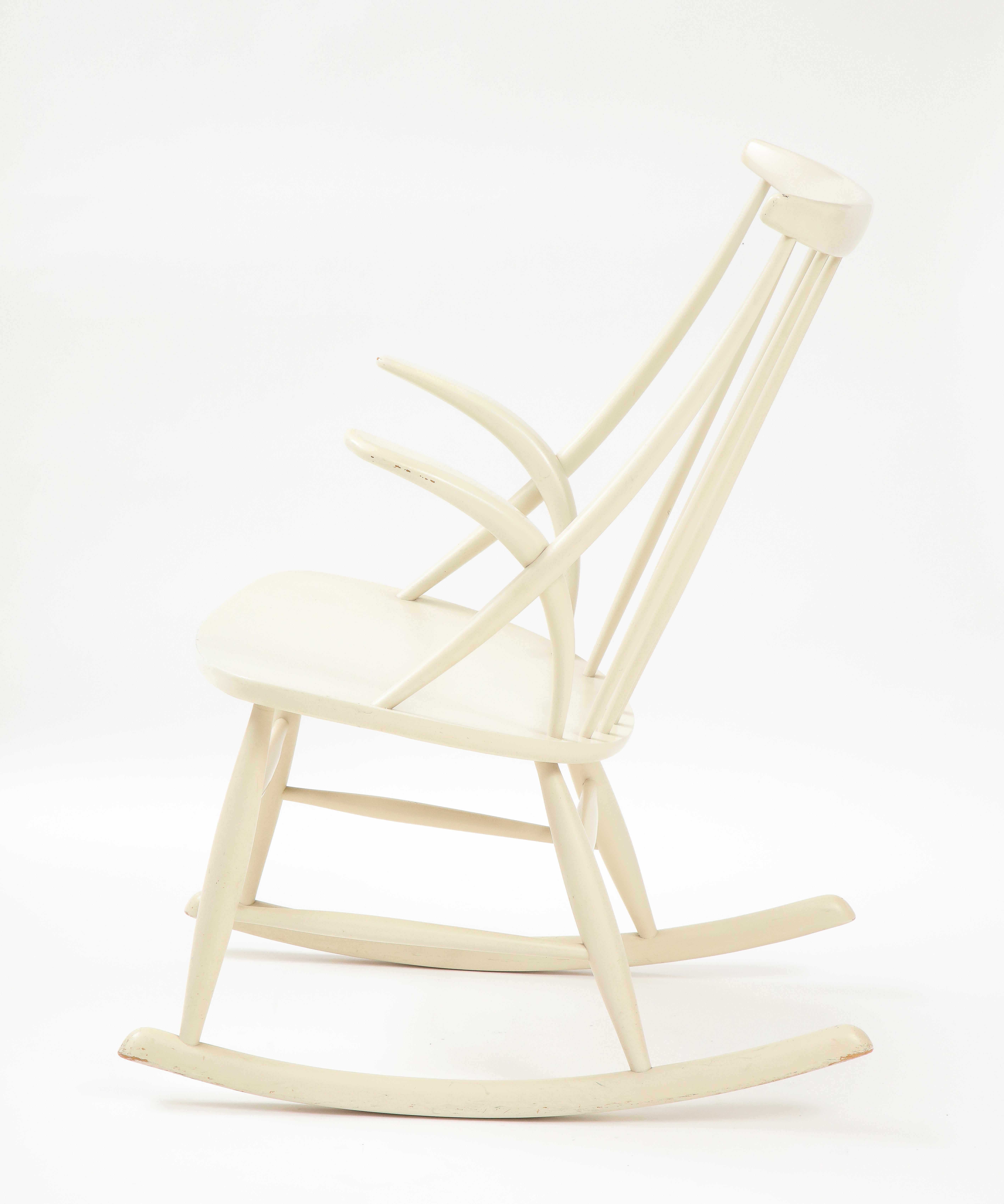 Illum Wikkelsø Rocking Chair, Mod. Iw3, Niels Eilersen, Denmark, 1958 3