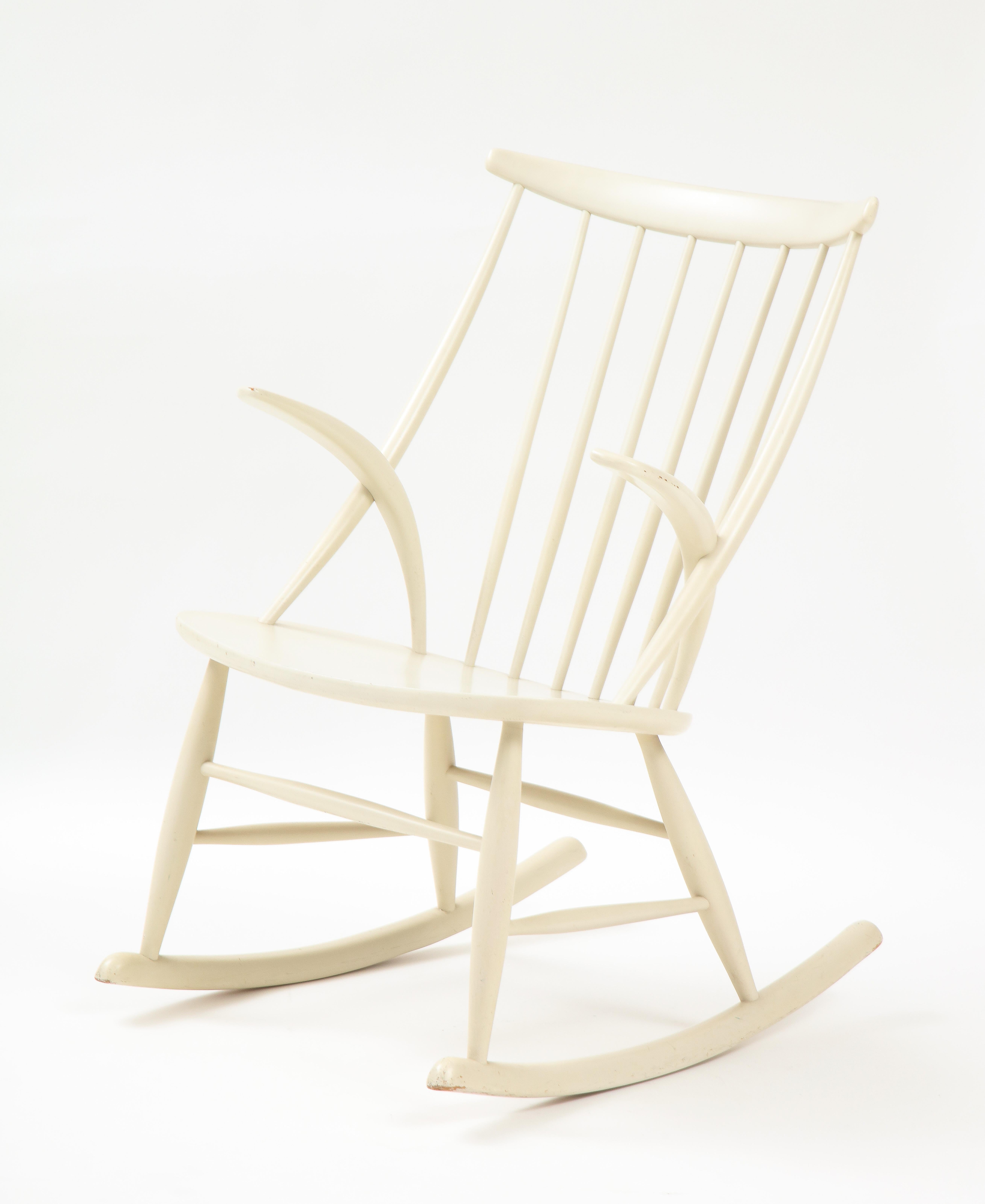 Illum Wikkelsø Rocking Chair, Mod. Iw3, Niels Eilersen, Denmark, 1958 4