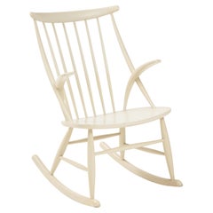 Illum Wikkelsø Rocking Chair, Mod. Iw3, Niels Eilersen, Denmark, 1958