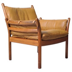 Illum Wikkelsø Rosewood and Leather ‘Genius’ Chair