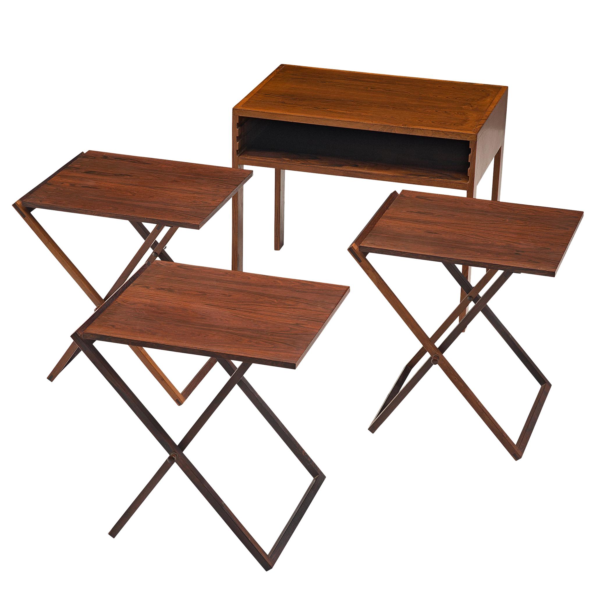 Illum Wikkelsø Rosewood Nesting Table