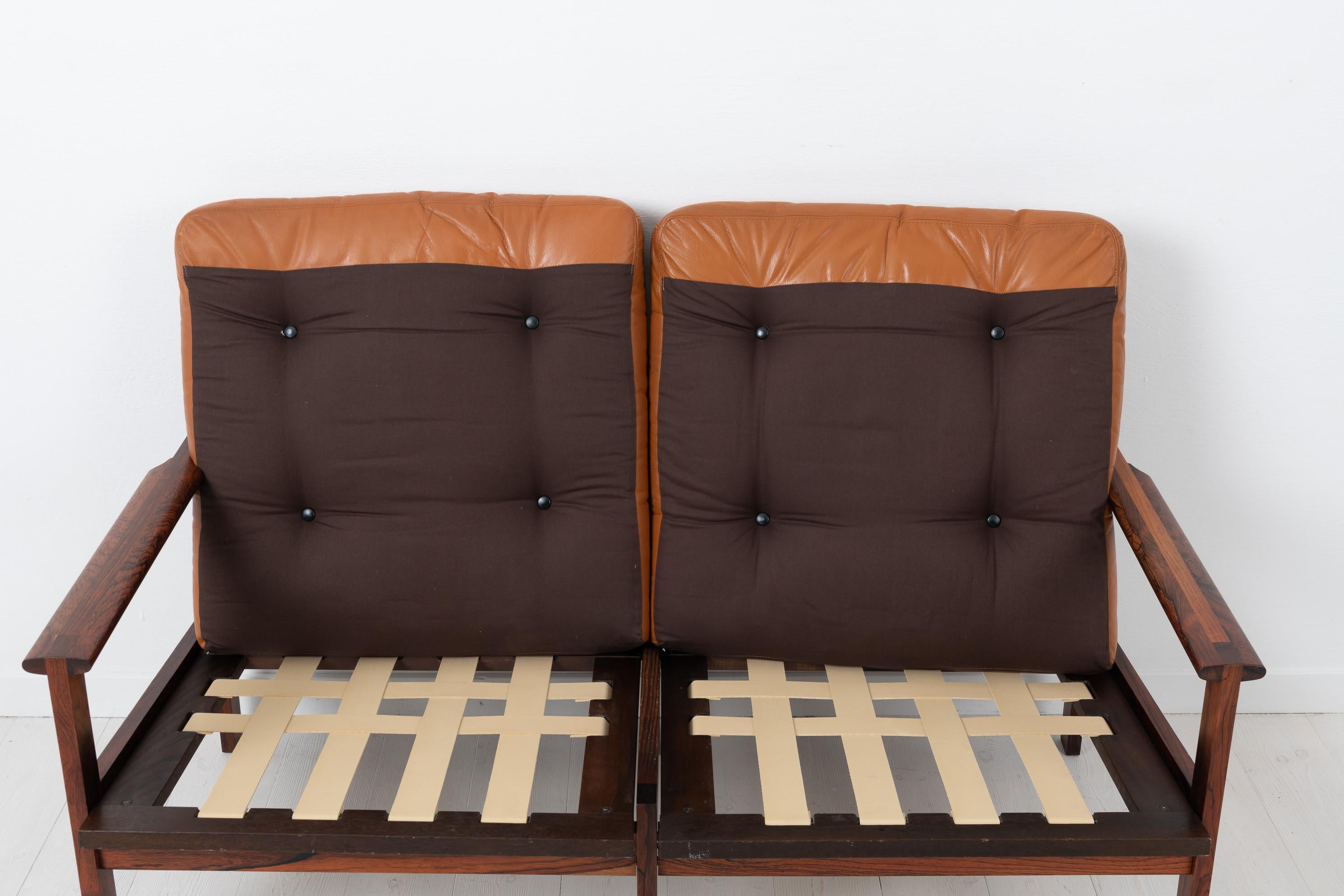 Illum Wikkelsø Scandinavian Modern Leather 'Capella' Sofa For Sale 5