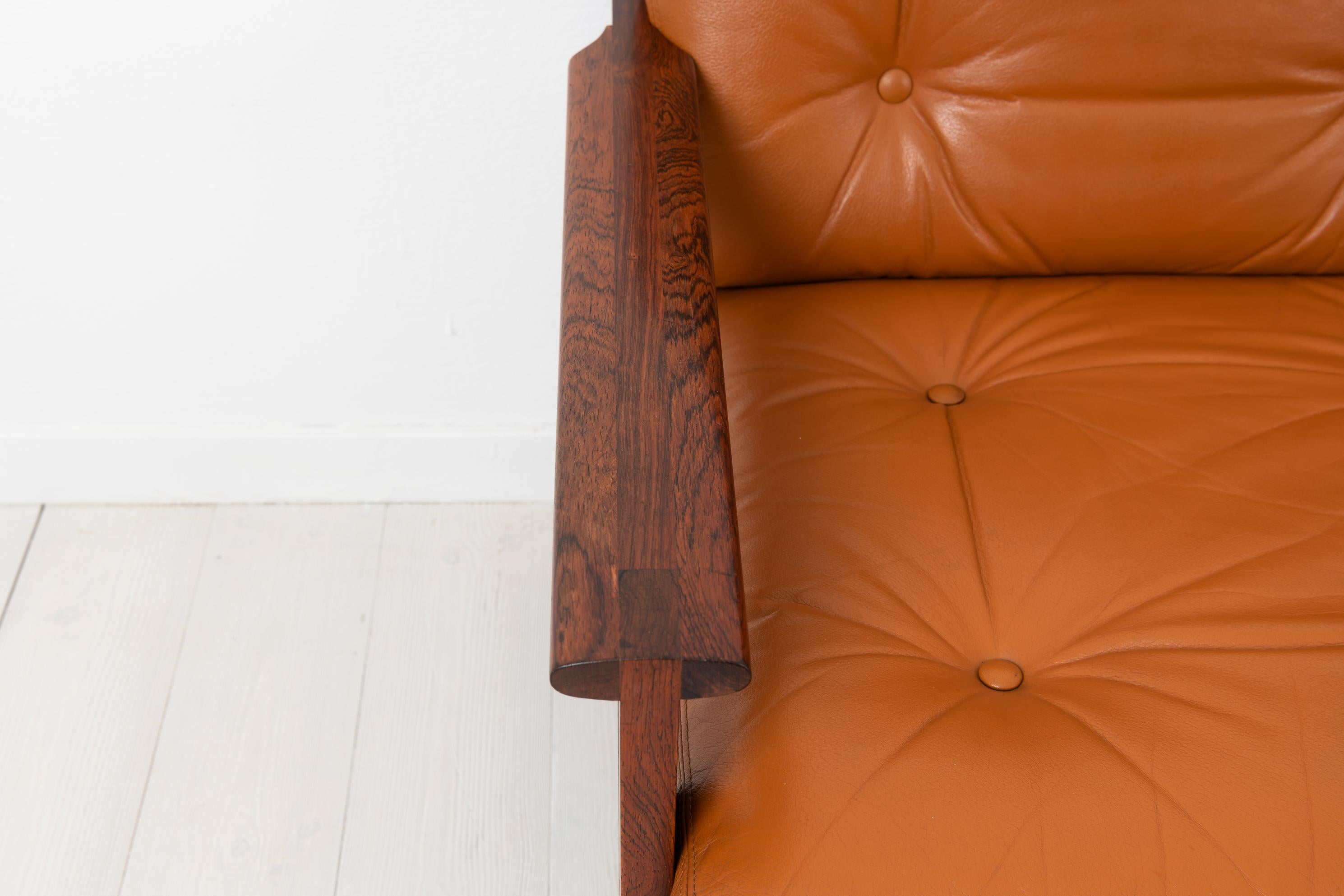 Illum Wikkelsø Scandinavian Modern Leather 'Capella' Sofa For Sale 3