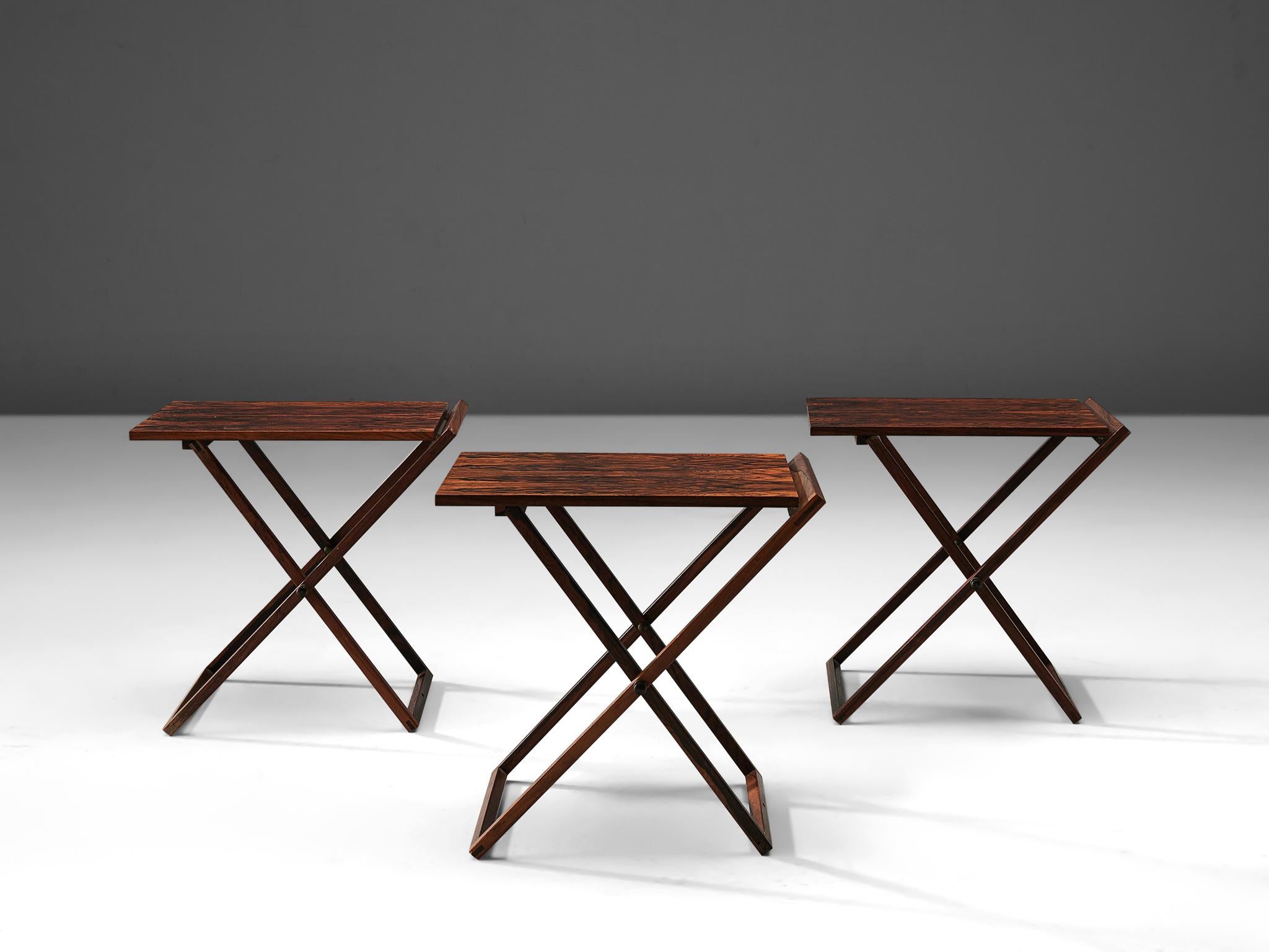 Mid-Century Modern Illum Wikkelsø Set of Three-Side Tables