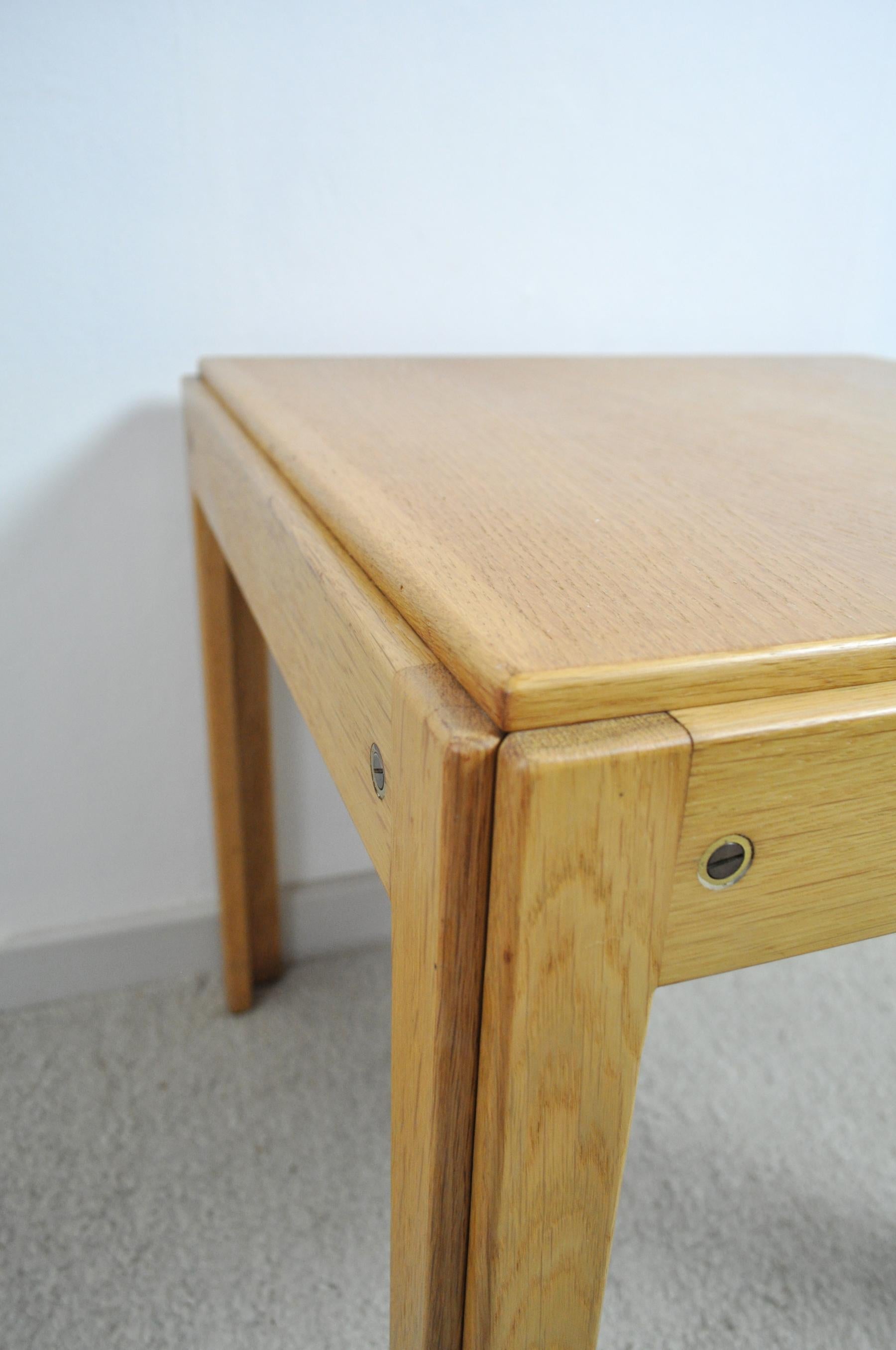 20th Century Illum Wikkelsø Side Table in Oak by CFC Silkeborg in Denmark For Sale