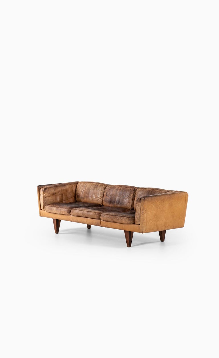 Illum Wikkelsø sofa model V11 by Holger Christiansen in Denmark at 1stdibs