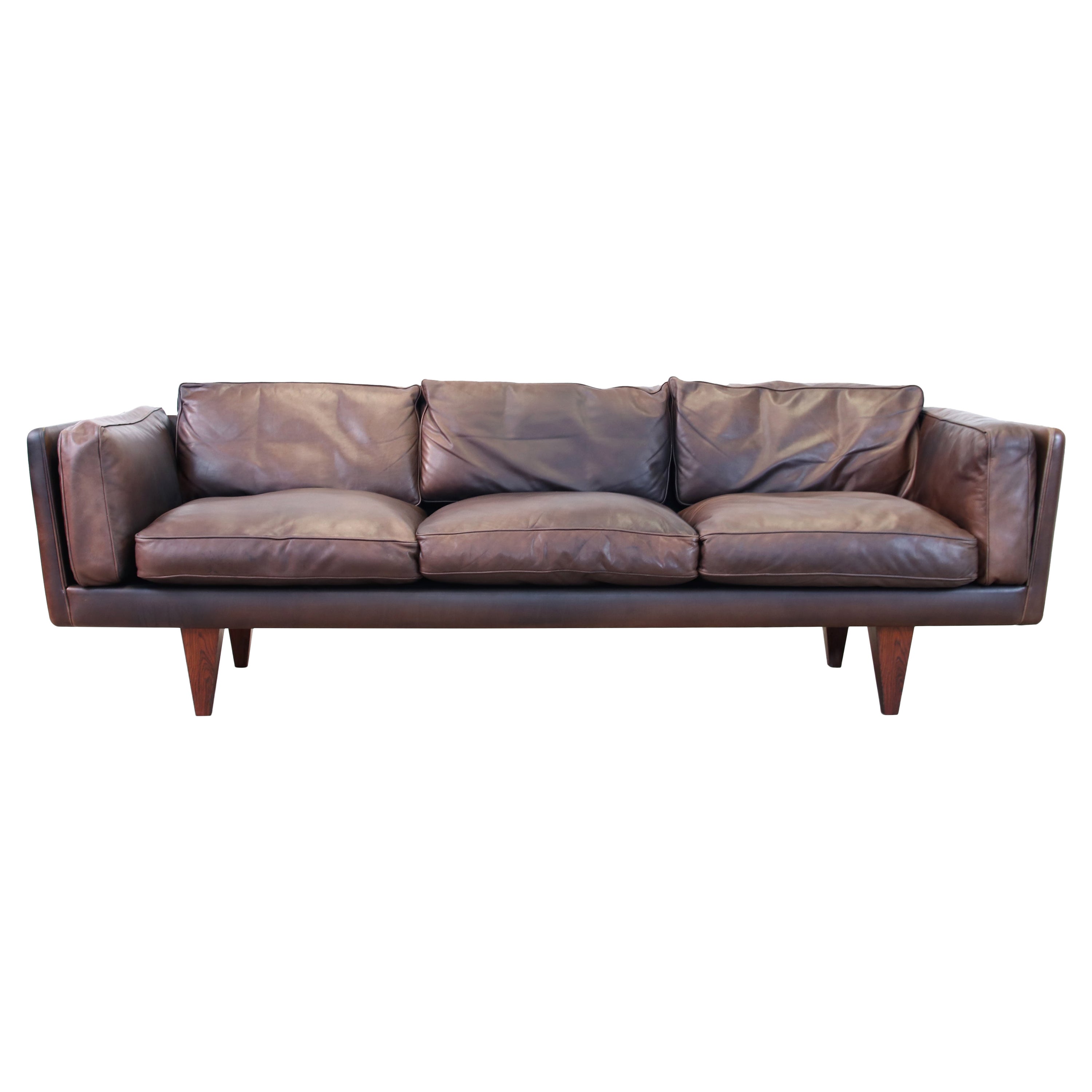 Illum Wikkelsø Sofa Model V11 Produced by Holger Christiansen in Denmark, 1960s