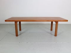 Illum Wikkelsø Solid Teak Coffee Table for Mikael Laursen, 1970 Denmark