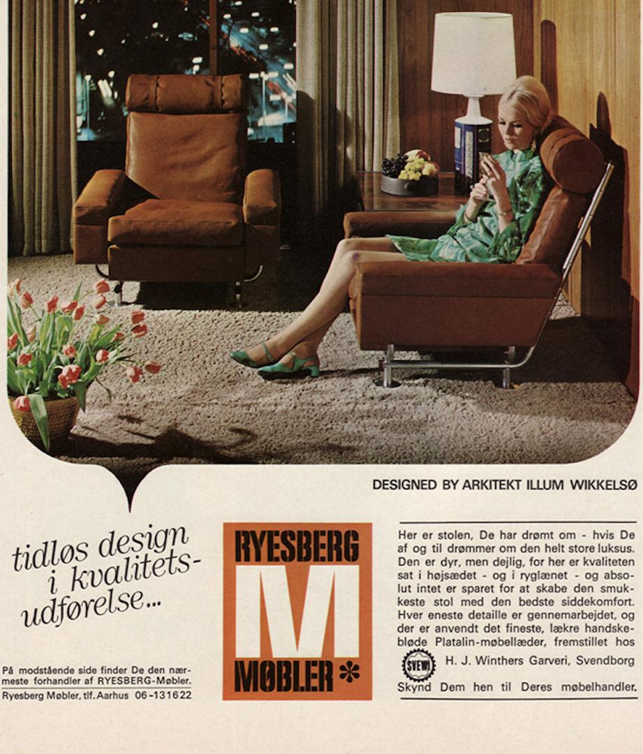 Illum Wikkelsø Steel and Leather Armchair from Ryesberg Furniture Aarhus, 1960 For Sale 2