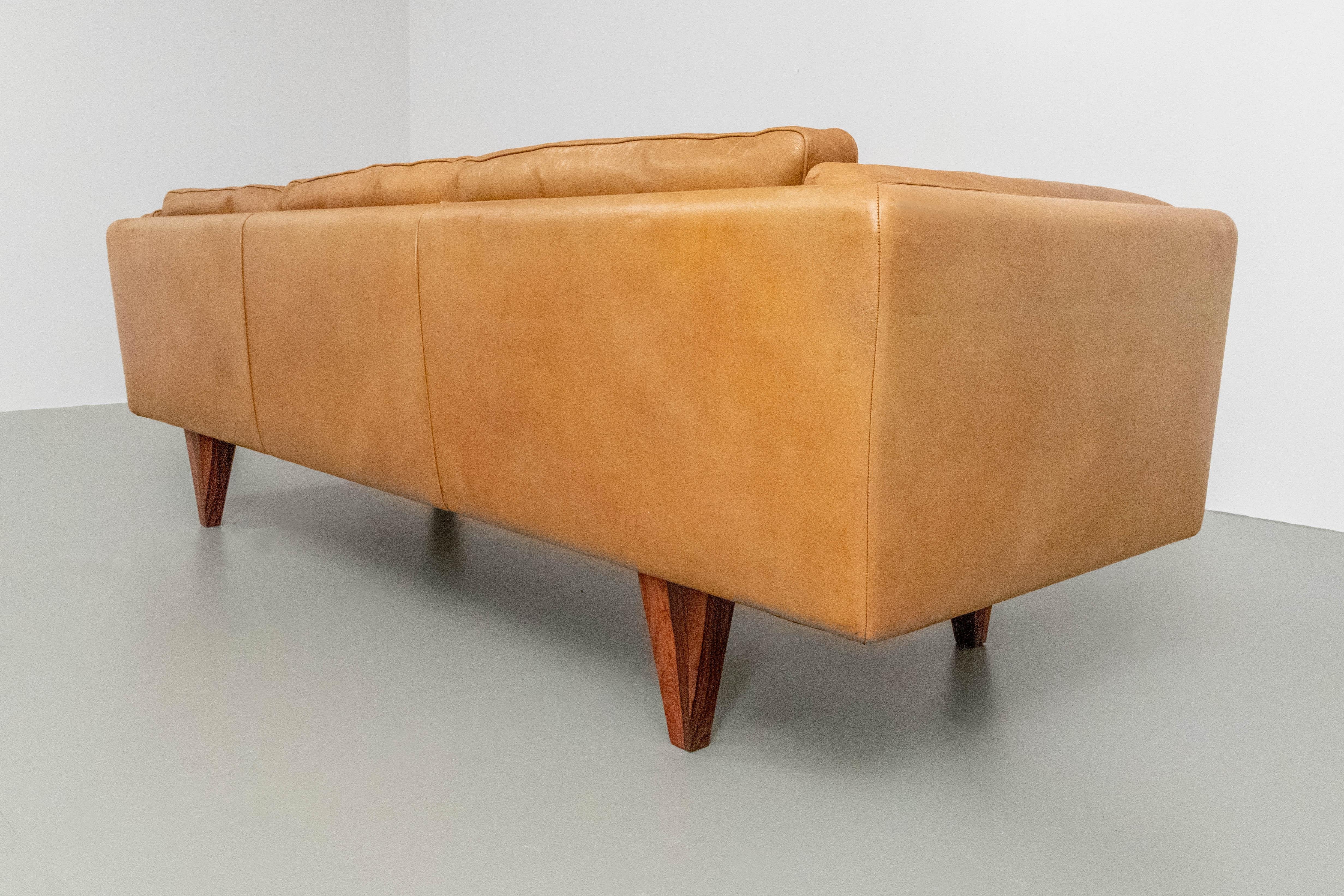 Mid-20th Century Illum Wikkelsø Three-Seat ‘V11’ Sofa by Holger Christiansen, Denmark, 1960s