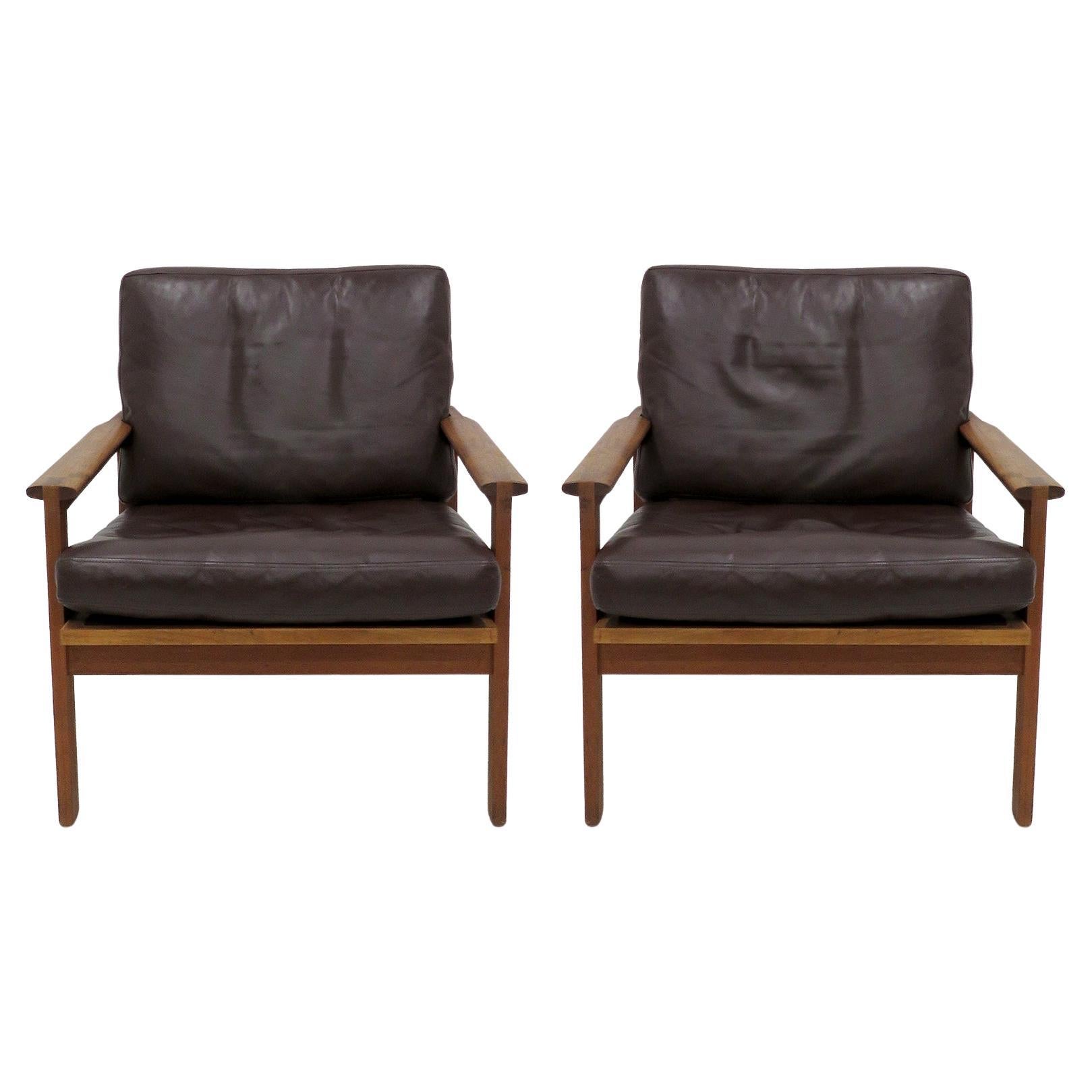 Illum Wikkelsøe Capella Series Armchairs, 1950