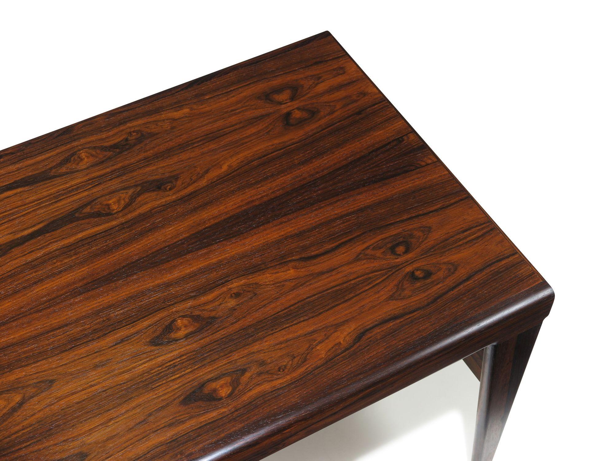 Table basse brésilienne en bois de rose avec plateau Illum Wikkelso en vente 4