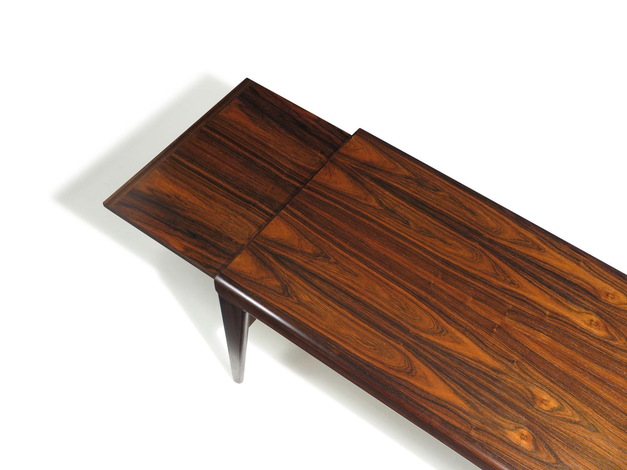 Table basse brésilienne en bois de rose avec plateau Illum Wikkelso en vente 5