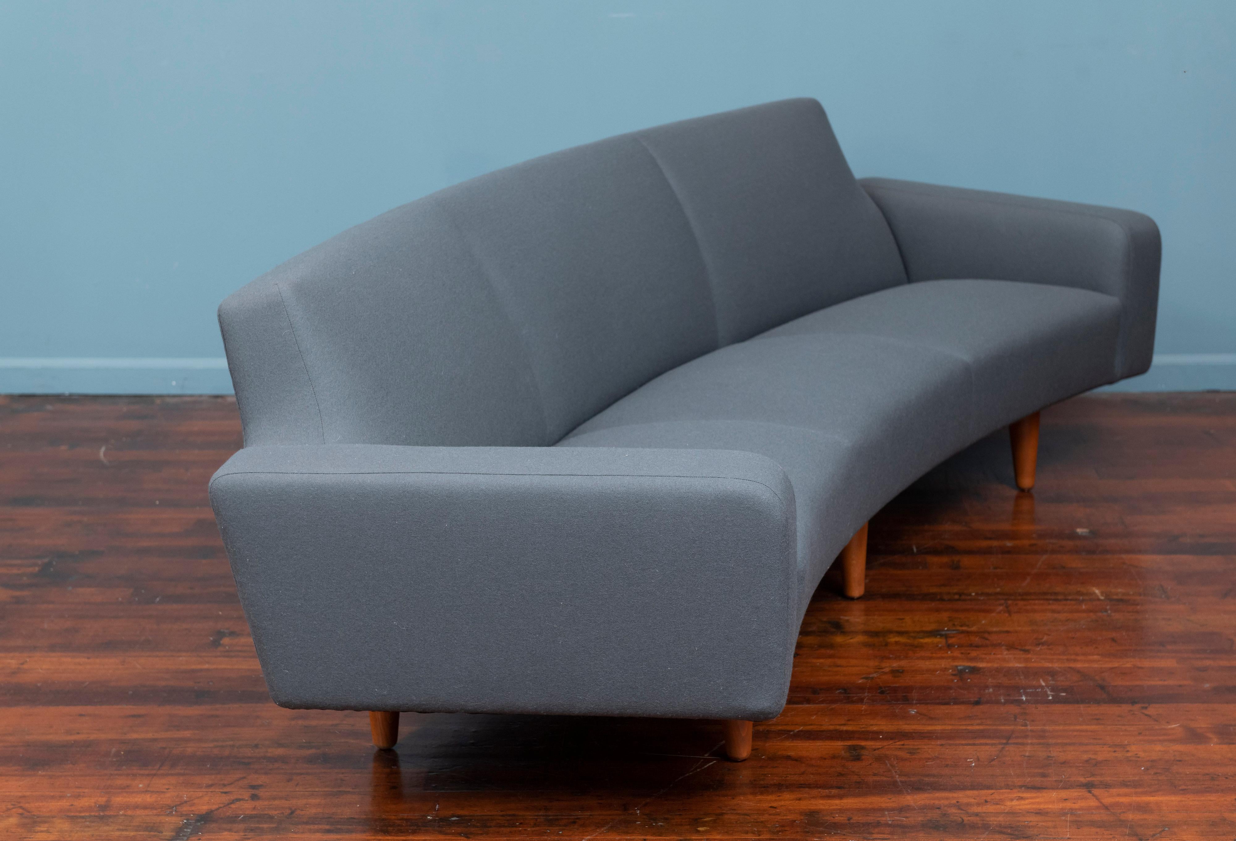 Illum Wikkelso Curved Sofa Model 450 In Good Condition In San Francisco, CA