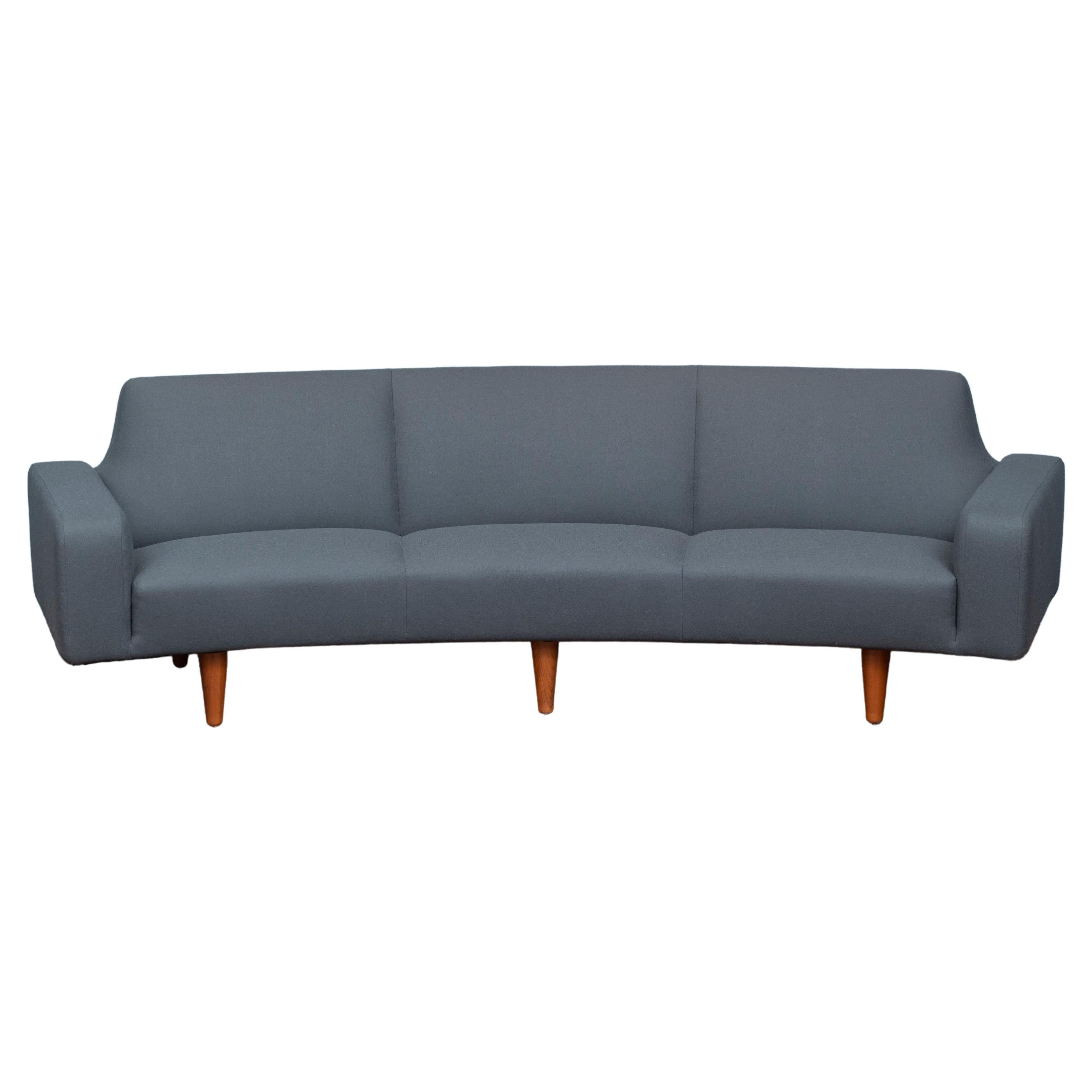 Illum Wikkelso Curved Sofa Model 450 For Sale at 1stDibs