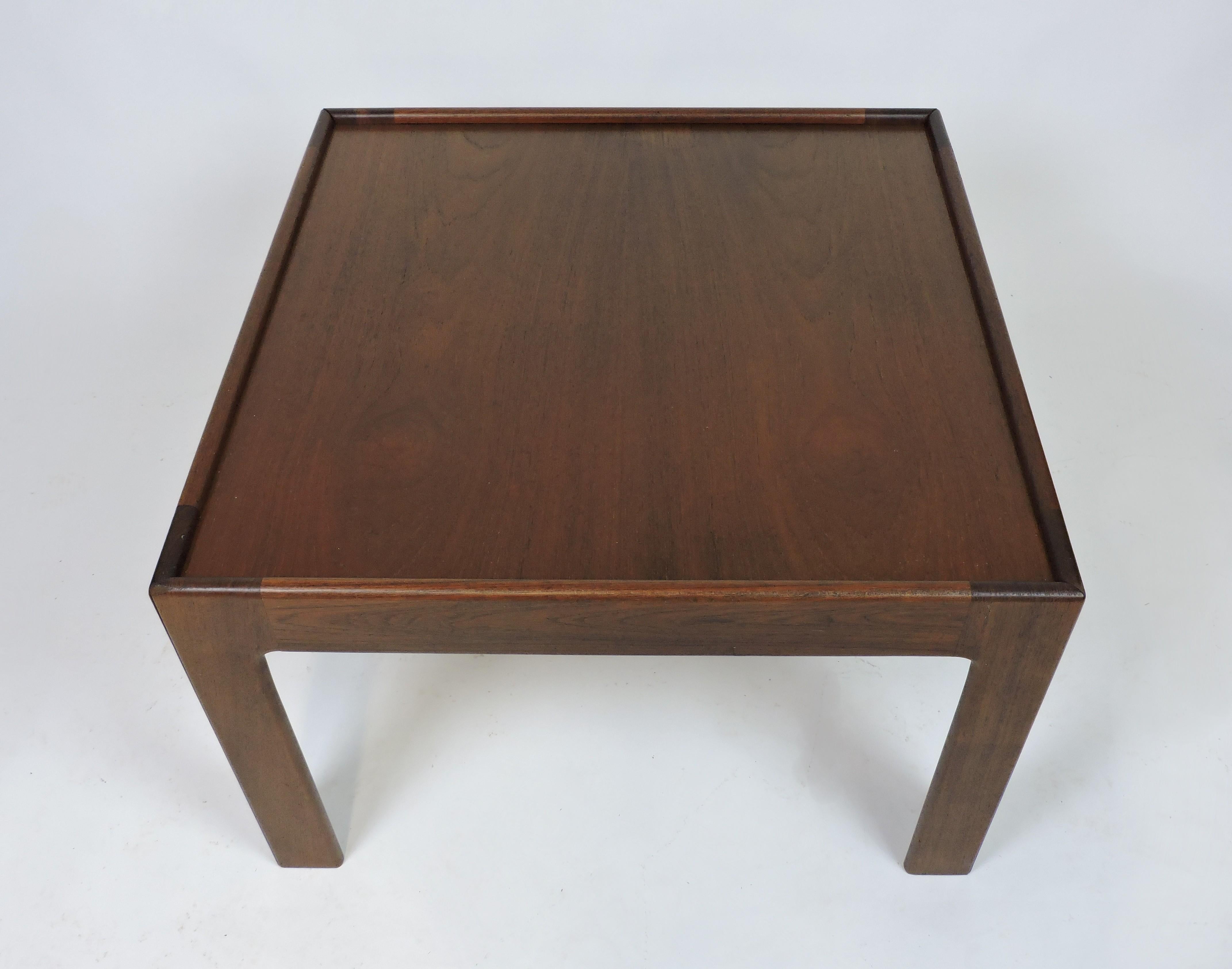 Illum Wikkelso Danish Modern Teak End Table by Neils Eilersen For Sale 1