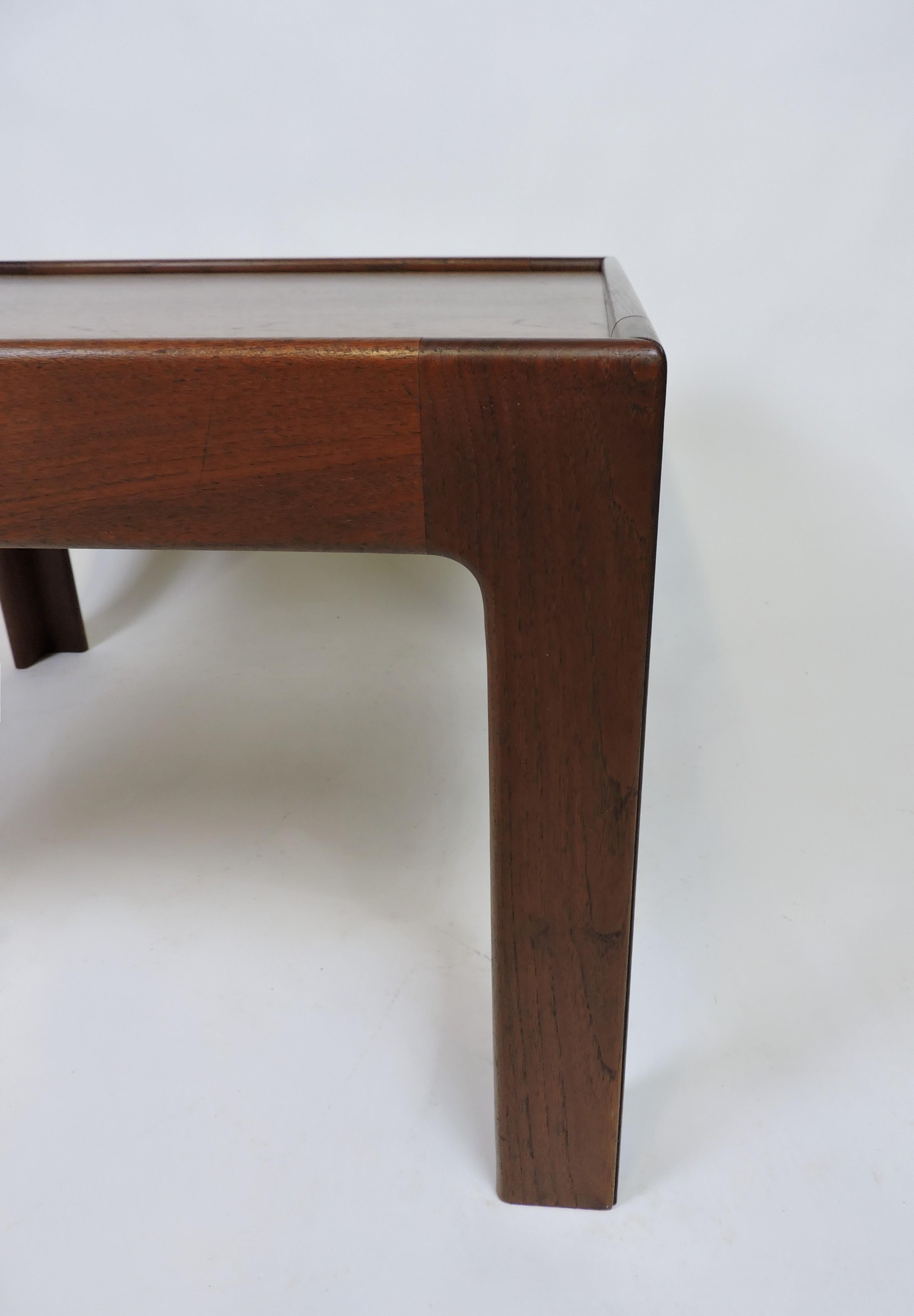 Illum Wikkelso Danish Modern Teak End Table by Neils Eilersen For Sale 3