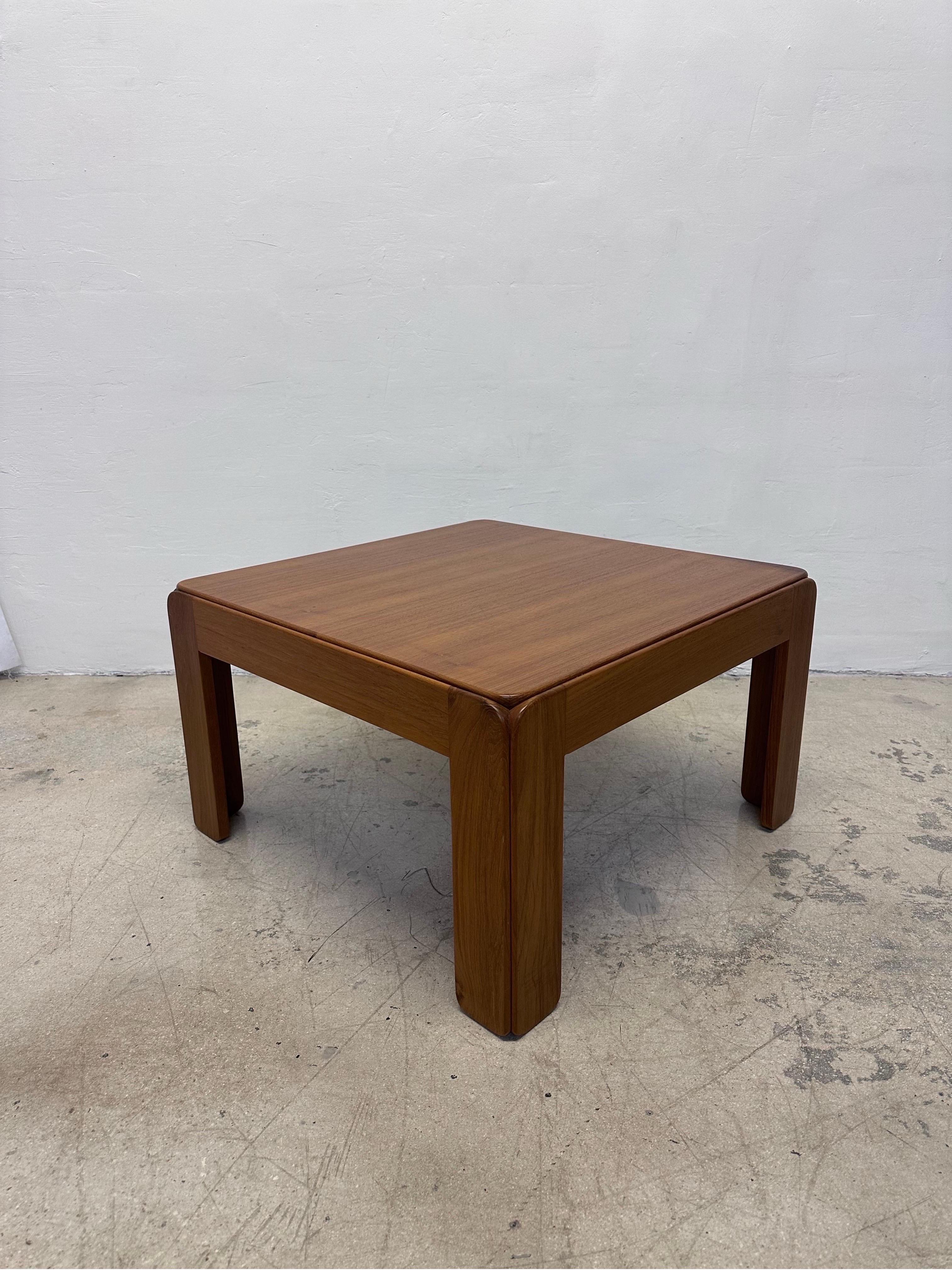 Mid-Century Modern Illum Wikkelso Danish Modern Wood Coffee or Side Table for Niels Eilersen, 1960s For Sale