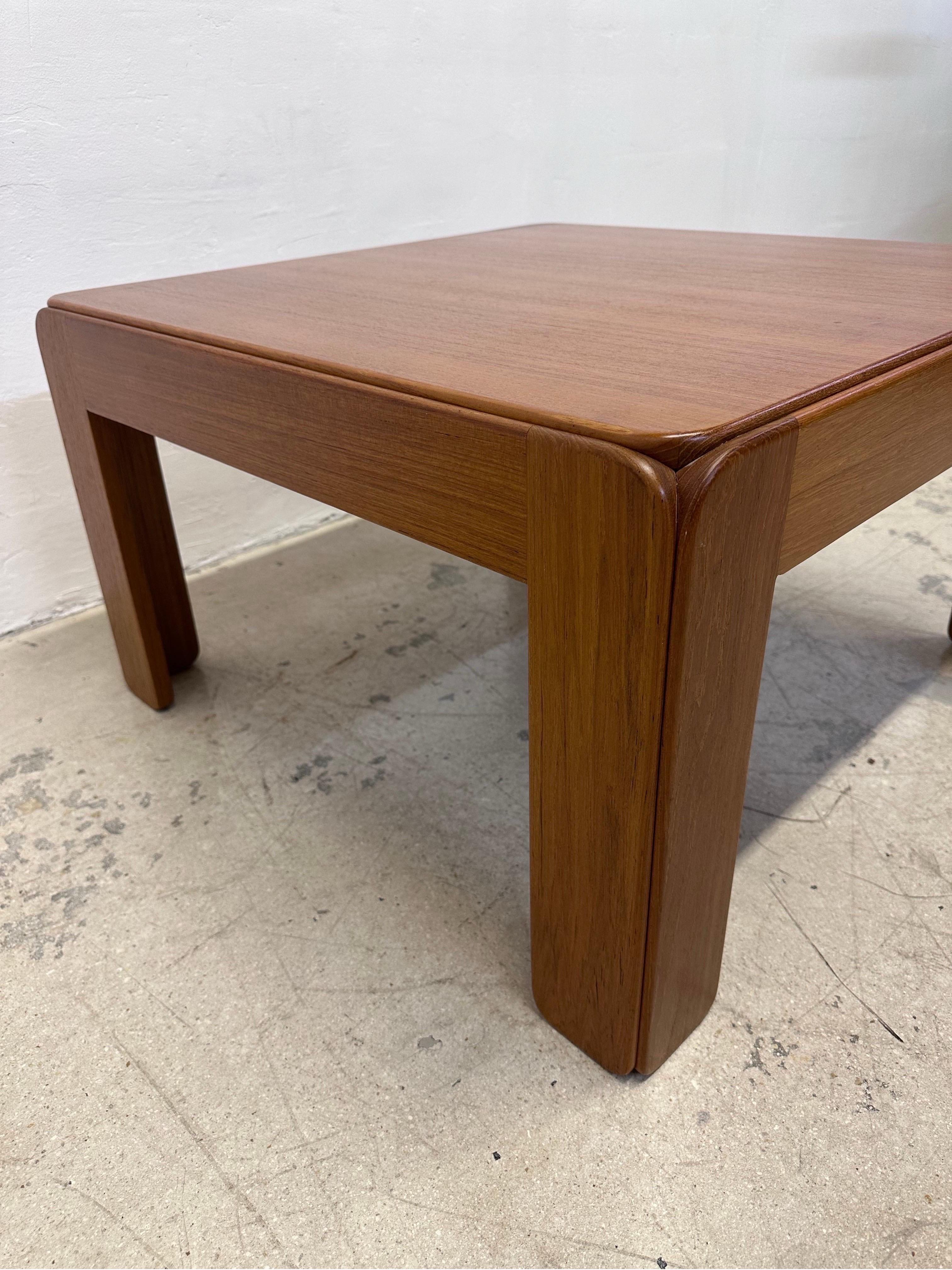 20th Century Illum Wikkelso Danish Modern Wood Coffee or Side Table for Niels Eilersen, 1960s For Sale