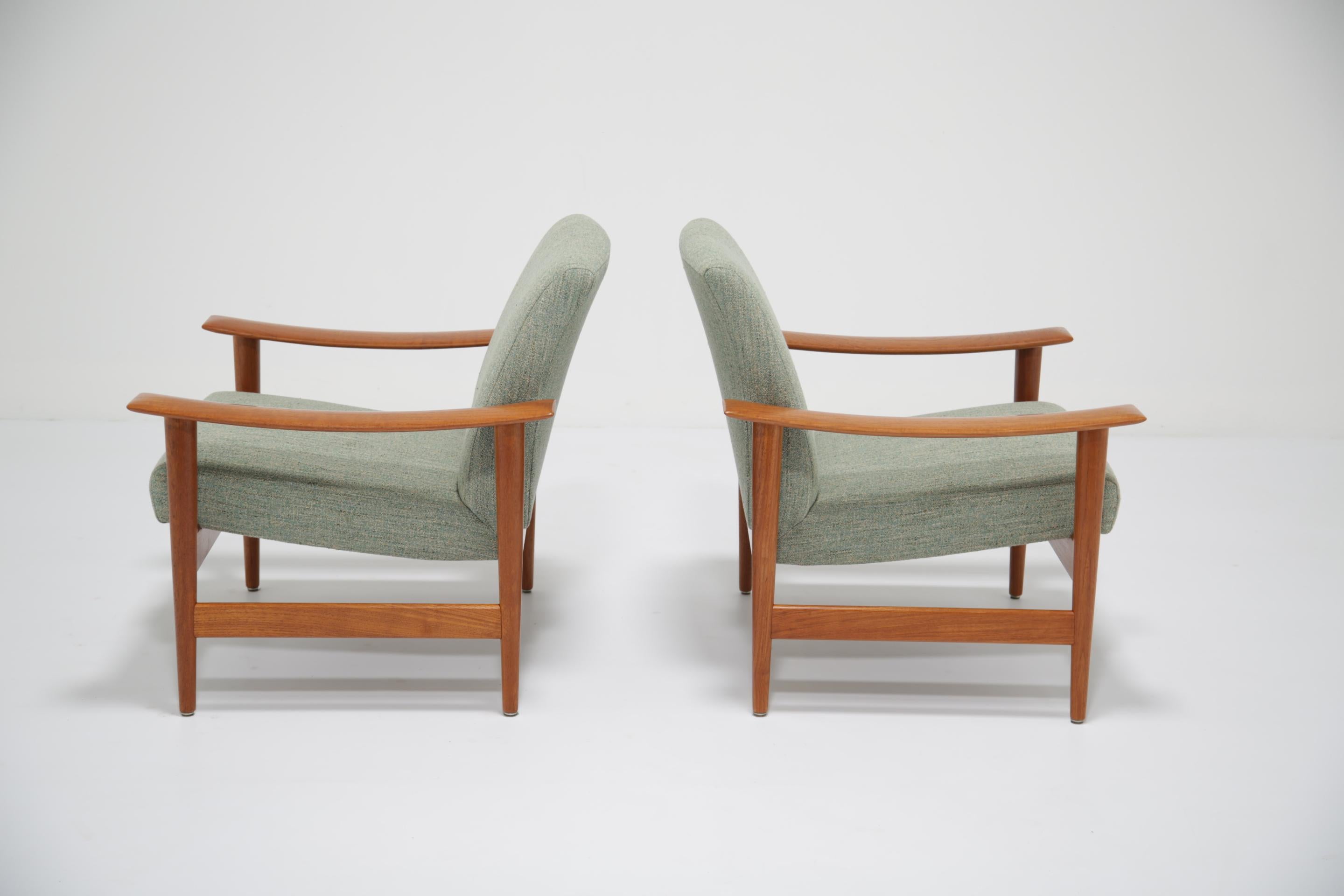 Illum Wikkelso für Niels Eilersen Modell 80 Teakholzsessel, dänisch um 1960 im Zustand „Gut“ im Angebot in Dublin 8, IE