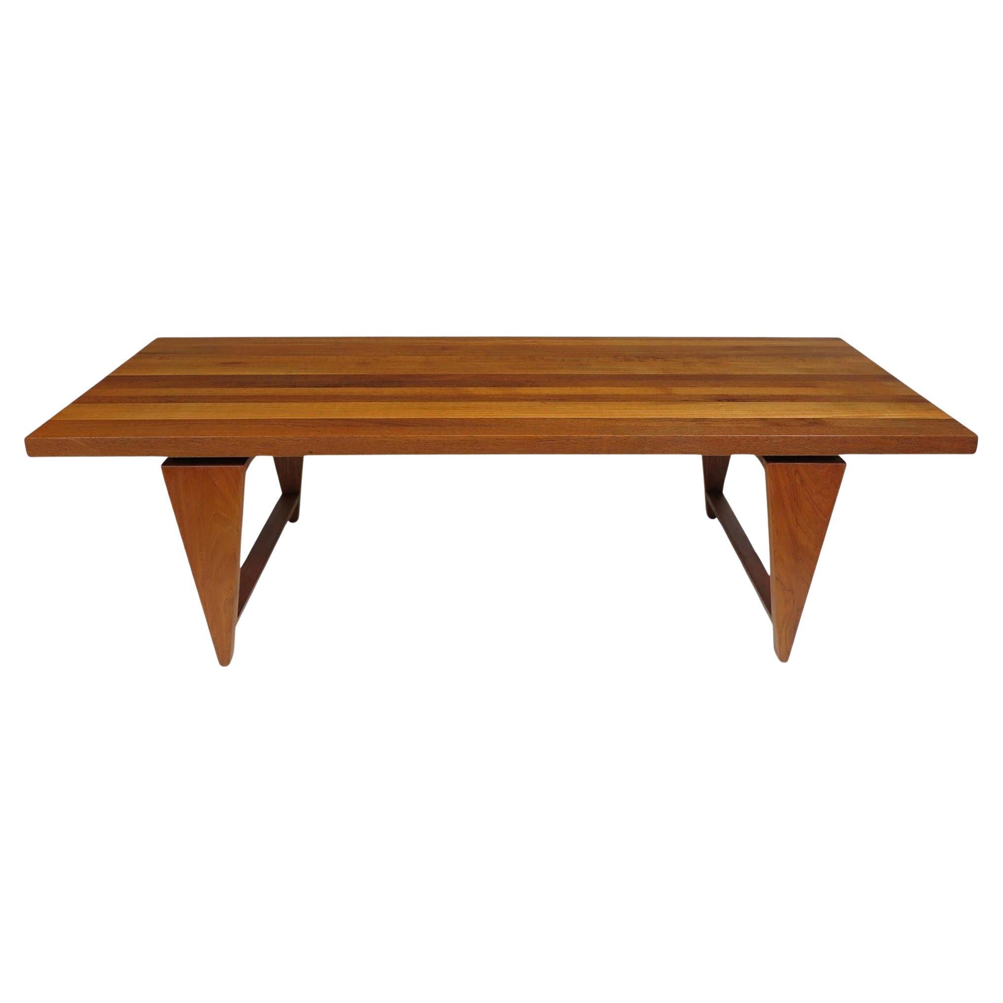 Illum Wikkelso for Mikael Laursen Solid Teak Danish Designed Coffee Table