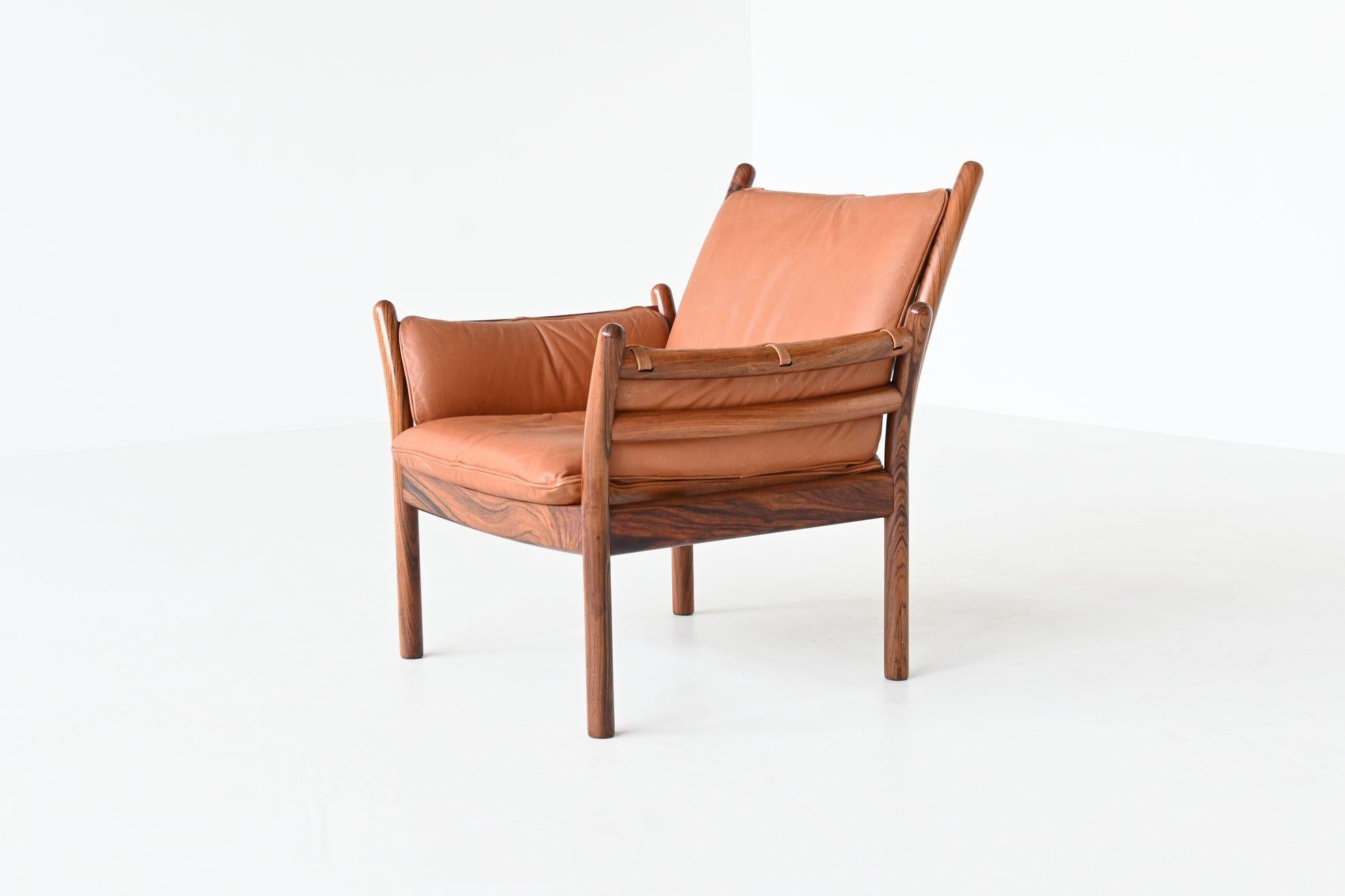 Illum Wikkelso Genius lounge chairs CFC Silkeborg Denmark, 1960 For Sale 5
