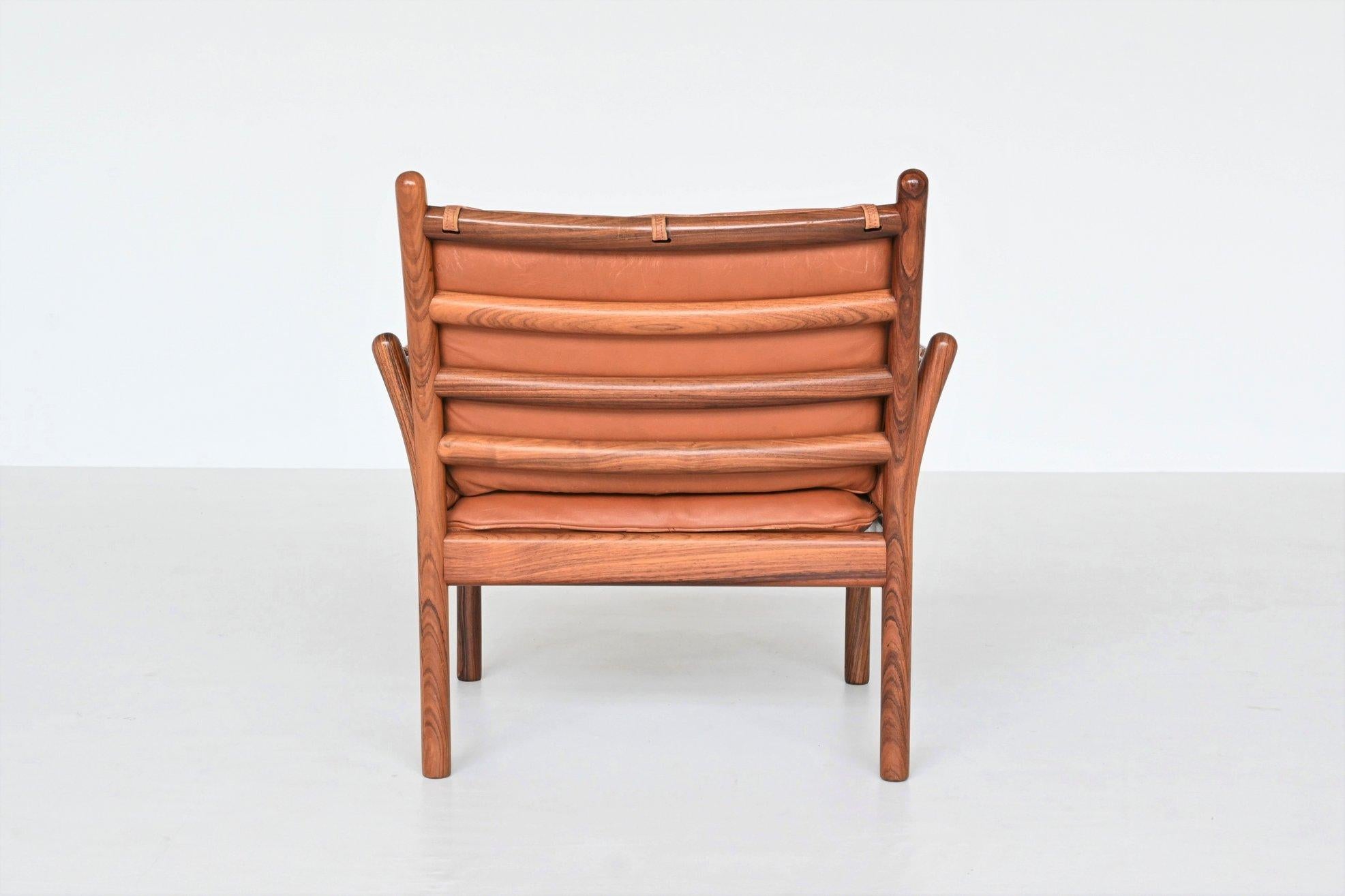 Illum Wikkelso Genius lounge chairs CFC Silkeborg Denmark, 1960 For Sale 6
